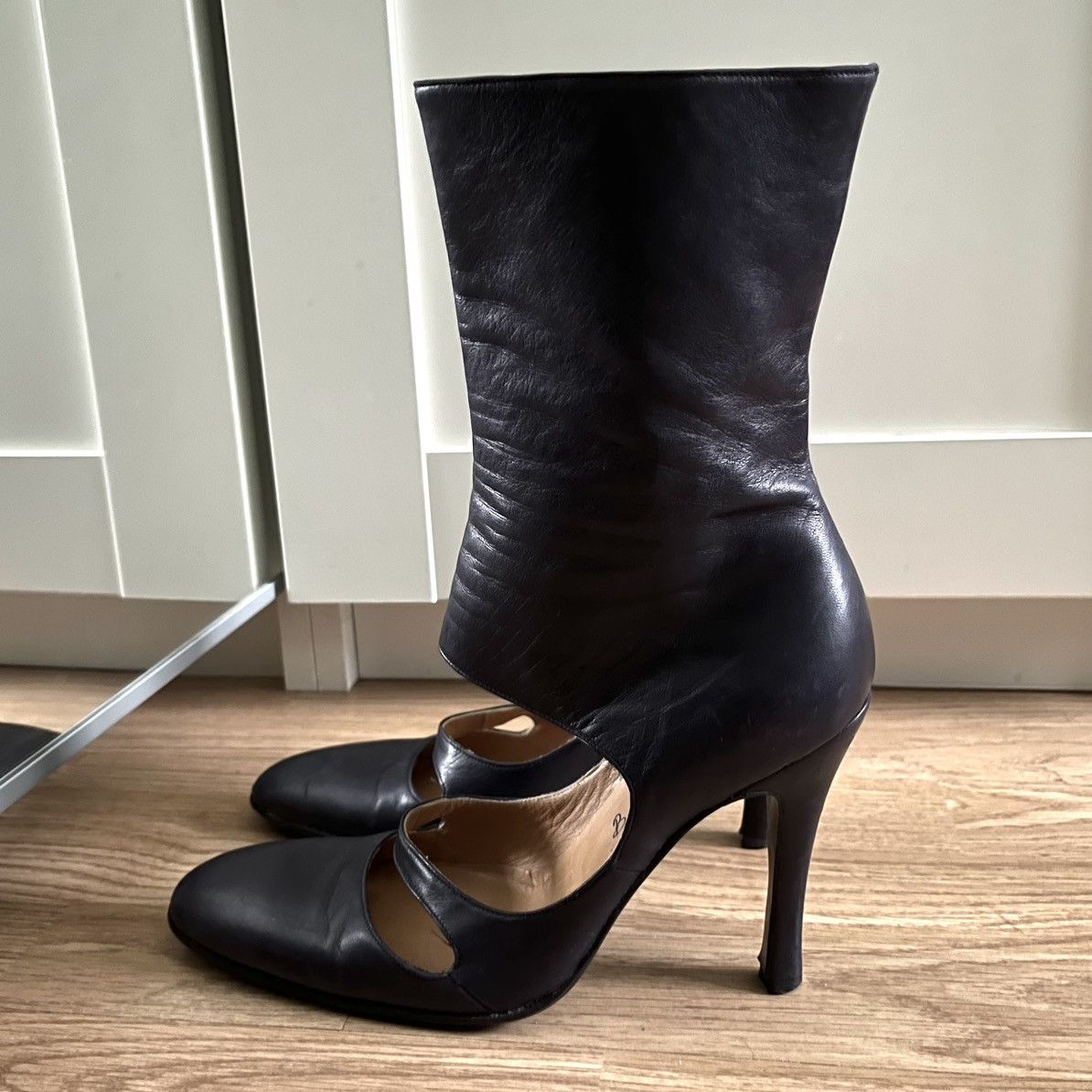 Burberry × Burberry Prorsum Roberto Menichetti SS01 Cutout Ankle Boots Size US 8 / IT 38 - 4 Thumbnail