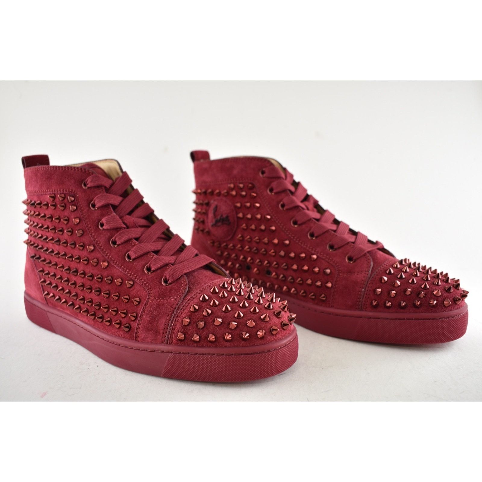 Christian Louboutin Christian Louboutin Men Louis Flat Spike Sanguine Red High Size US 10.5 / EU 43-44 - 3 Thumbnail