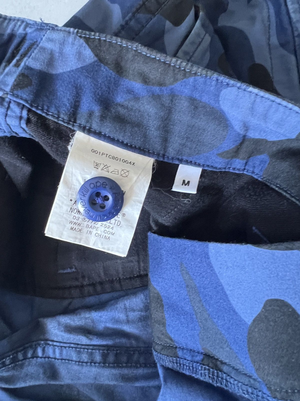 Bape Bape 6 pocket cargo pants Blue Size US 30 / EU 46 - 4 Thumbnail