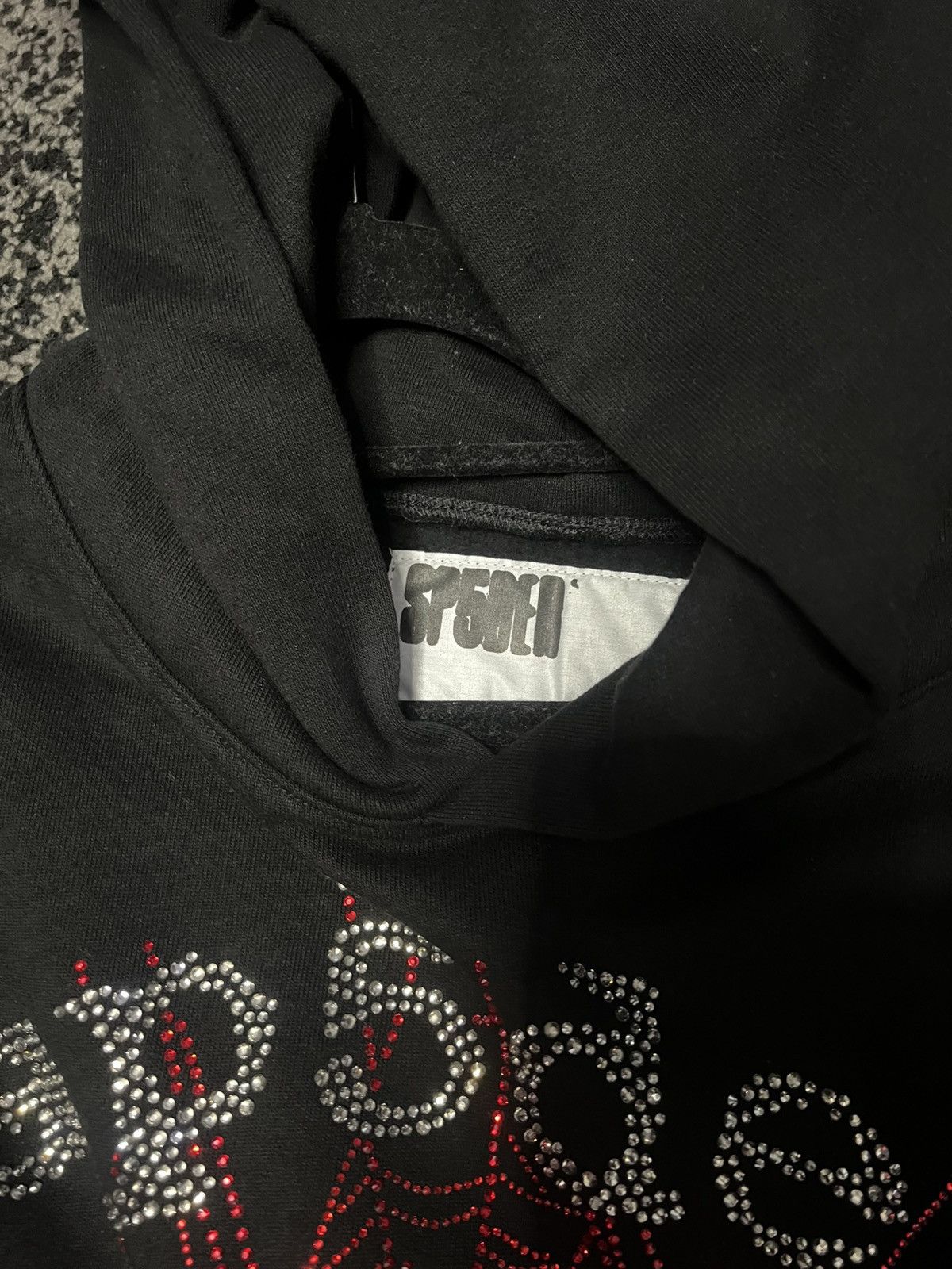 Sp5der sp5der og rhinestone hoodie black v2 Size US L / EU 52-54 / 3 - 4 Thumbnail