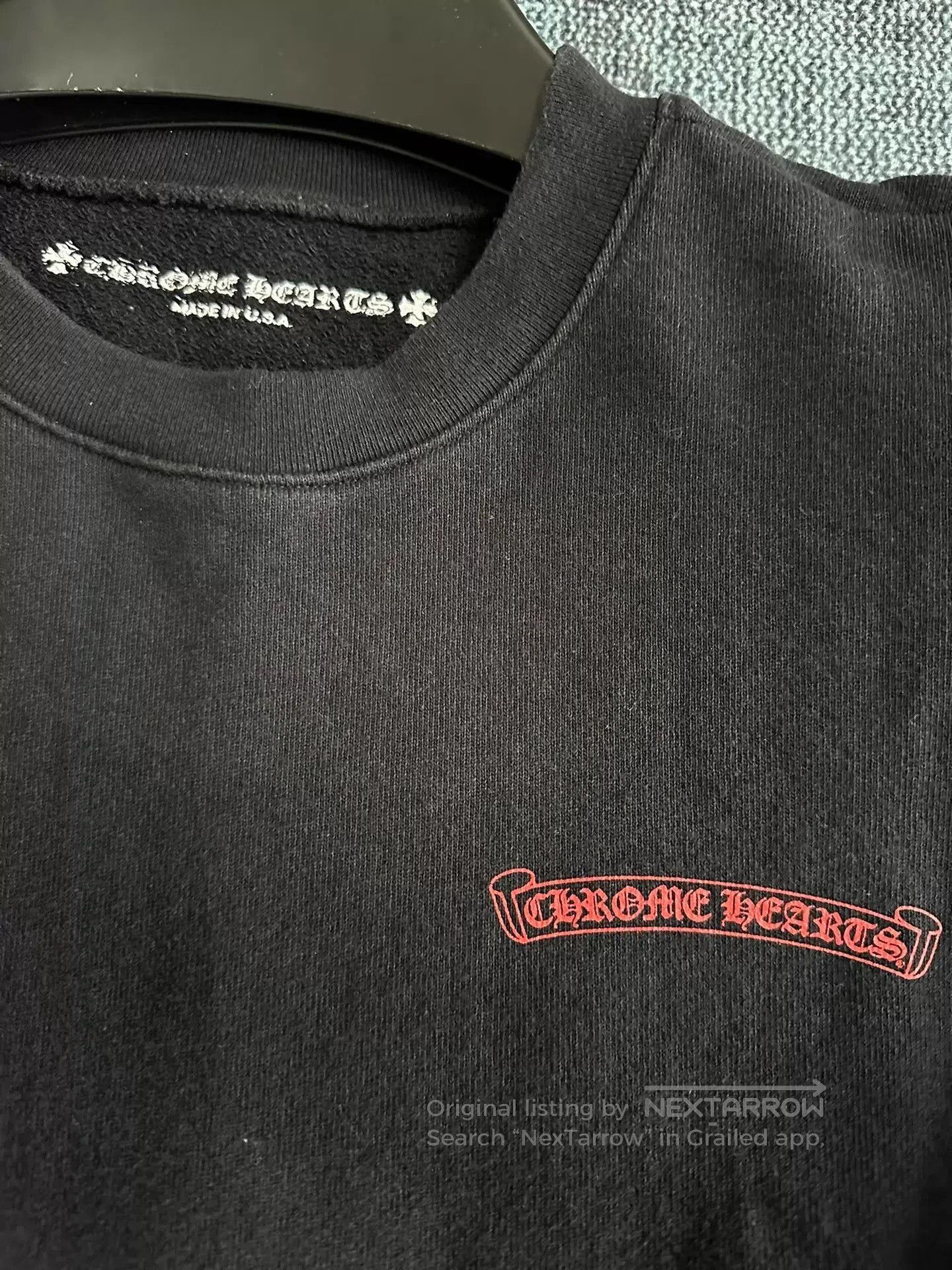 Chrome Hearts Black Graphic Sweatshirt with Lips and Teeth Design. Size US M / EU 48-50 / 2 - 4 Thumbnail