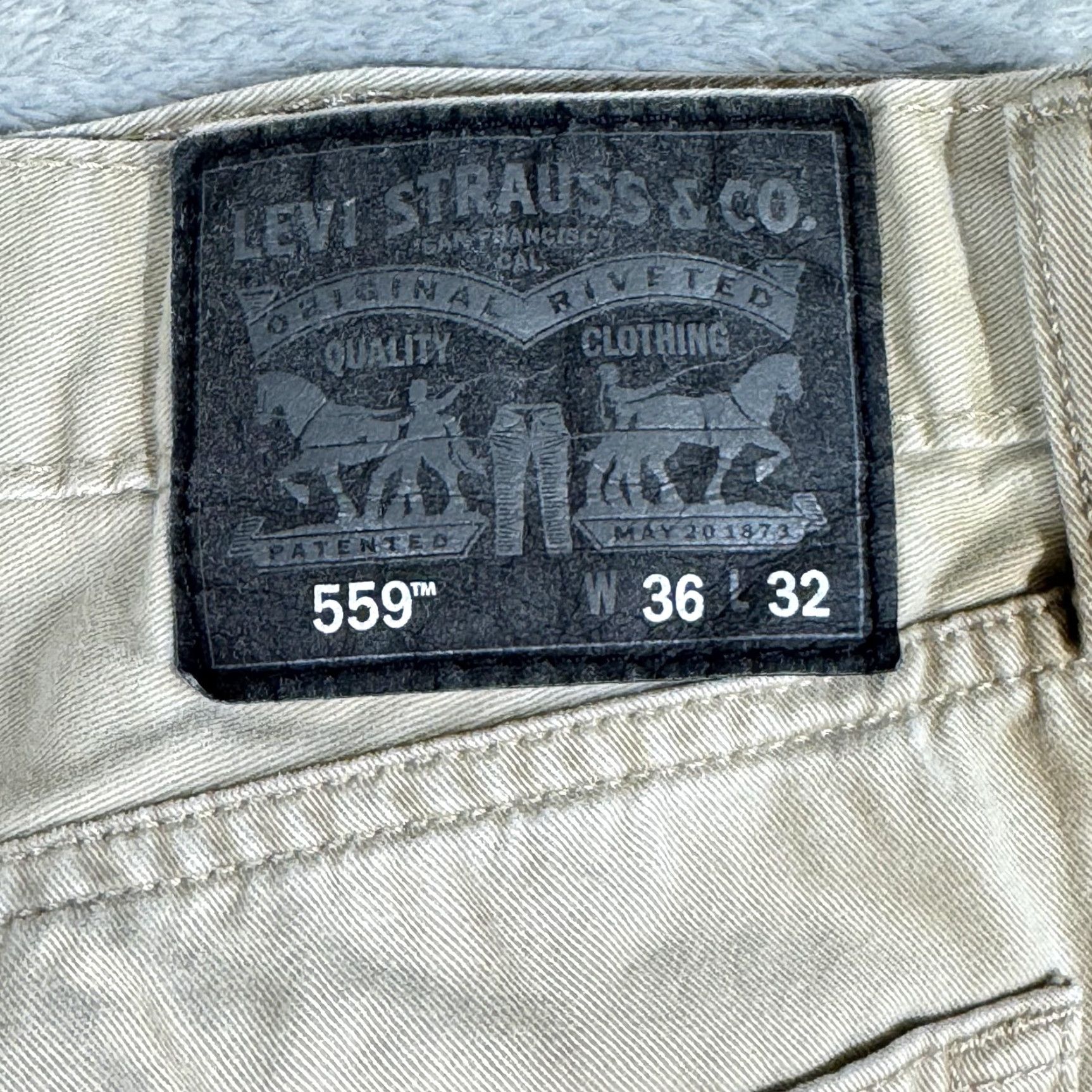Levi's Levi's 559 Jeans Mens 36x32 Beige Straight Size US 36 / EU 52 - 4 Thumbnail