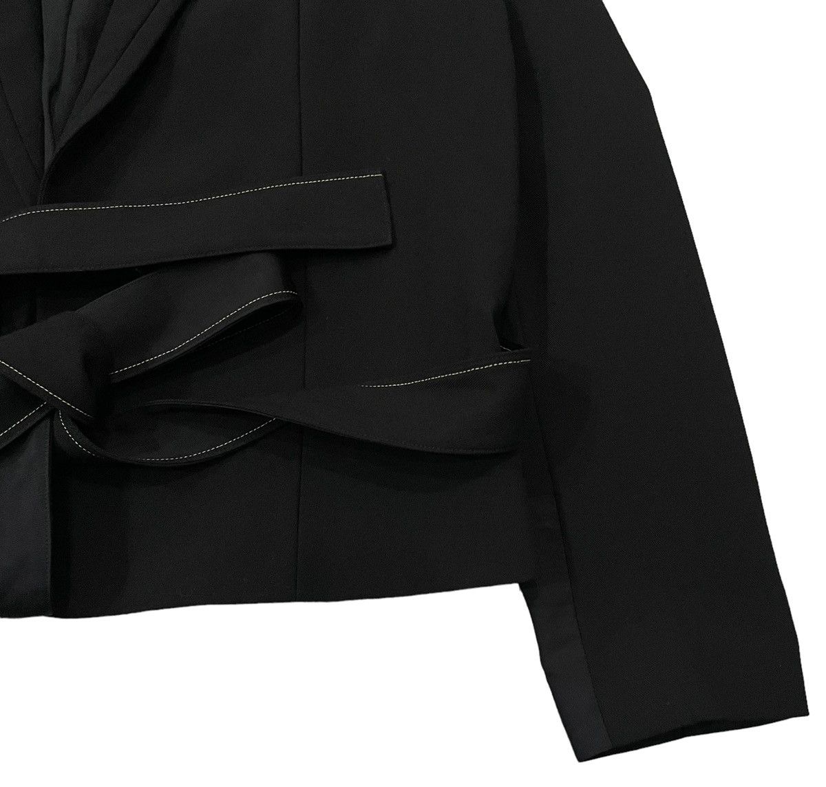 Helmut Lang Helmut Lang Belted Buttonless Fashion Jacket Size M / US 6-8 / IT 42-44 - 3 Thumbnail