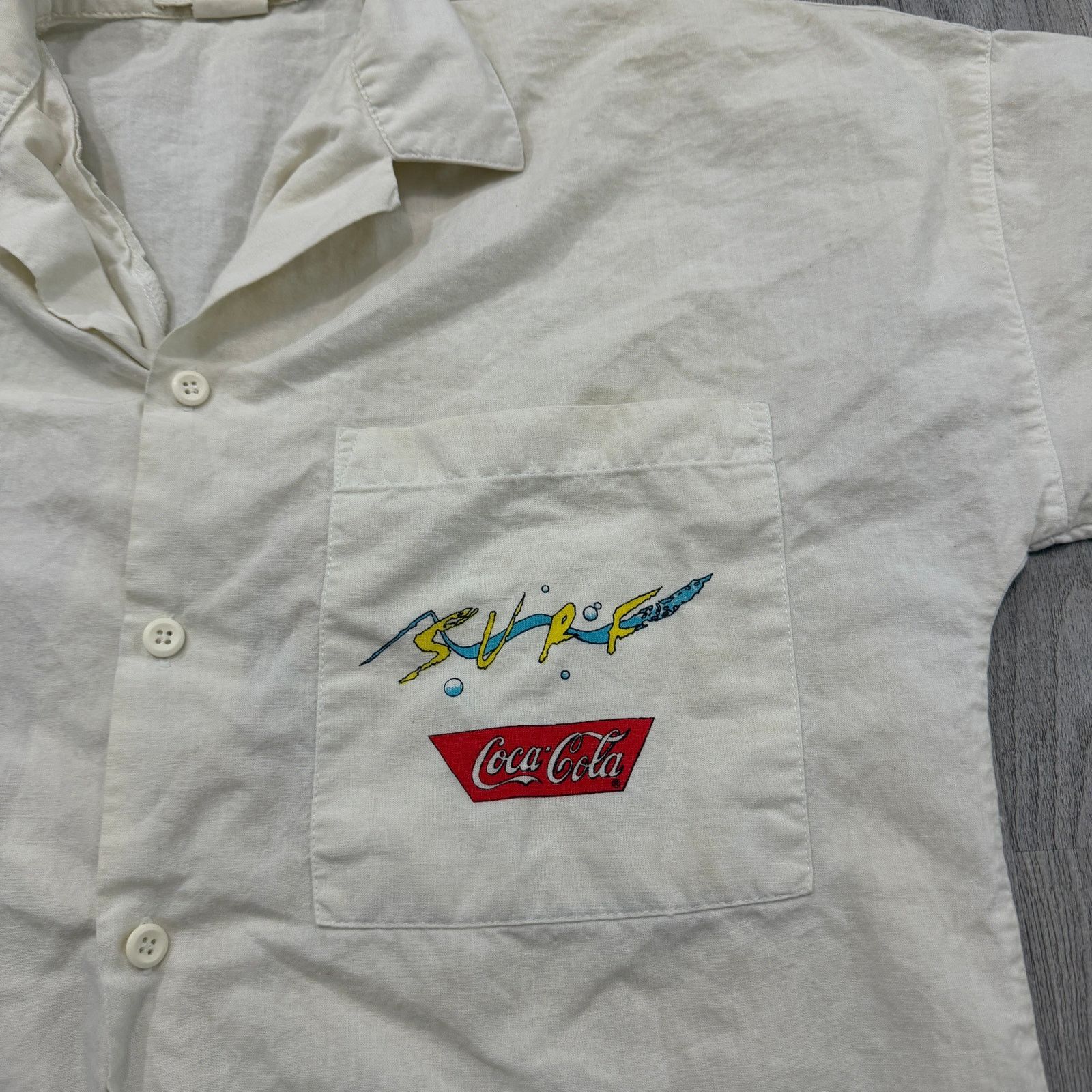 Vintage Vintage Coca Cola Surf Short Sleeve Button Shirt Large Size US L / EU 52-54 / 3 - 4 Thumbnail