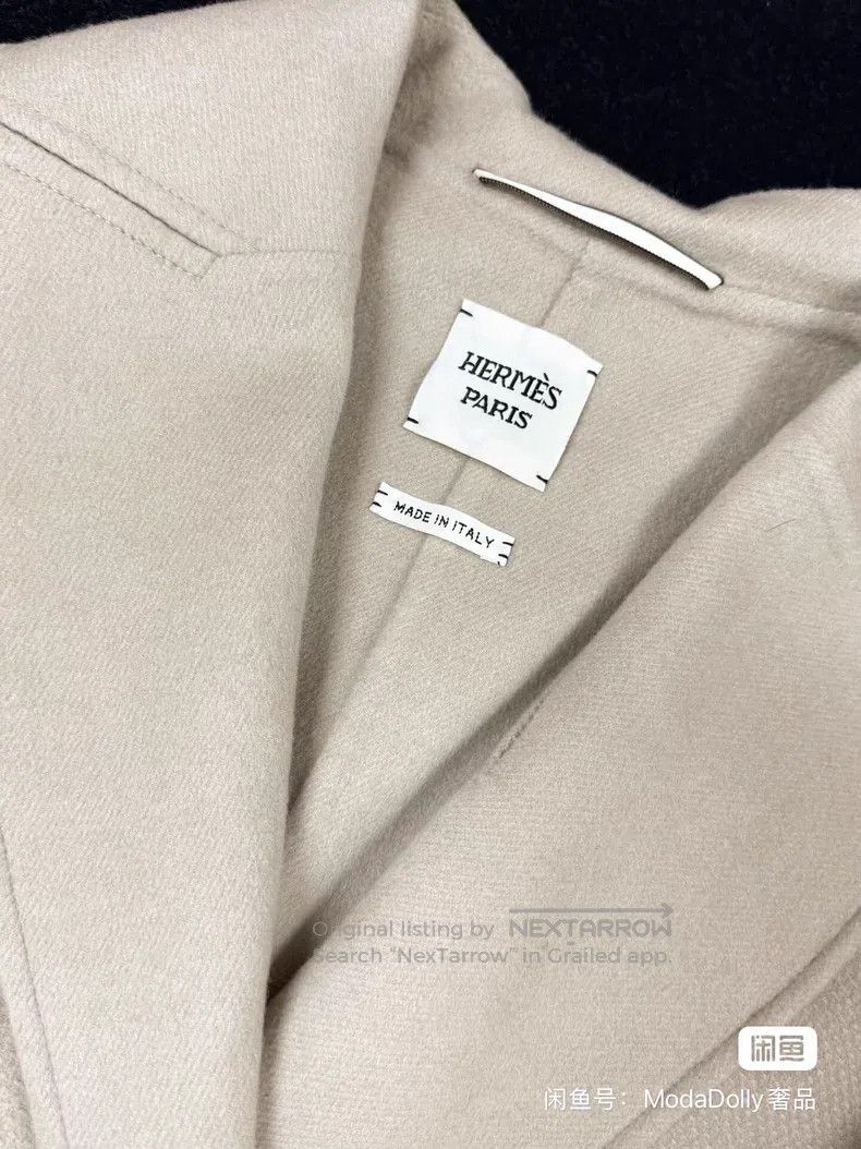 Hermes Hermes Oatmeal Colored Cashmere Coat Size XS / US 0-2 / IT 36-38 - 4 Thumbnail