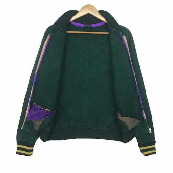 Paul Smith PAUL SMITH Jeans Zip Up Varsity Jacket Sweater Spell Out Size US M / EU 48-50 / 2 - 7 Thumbnail