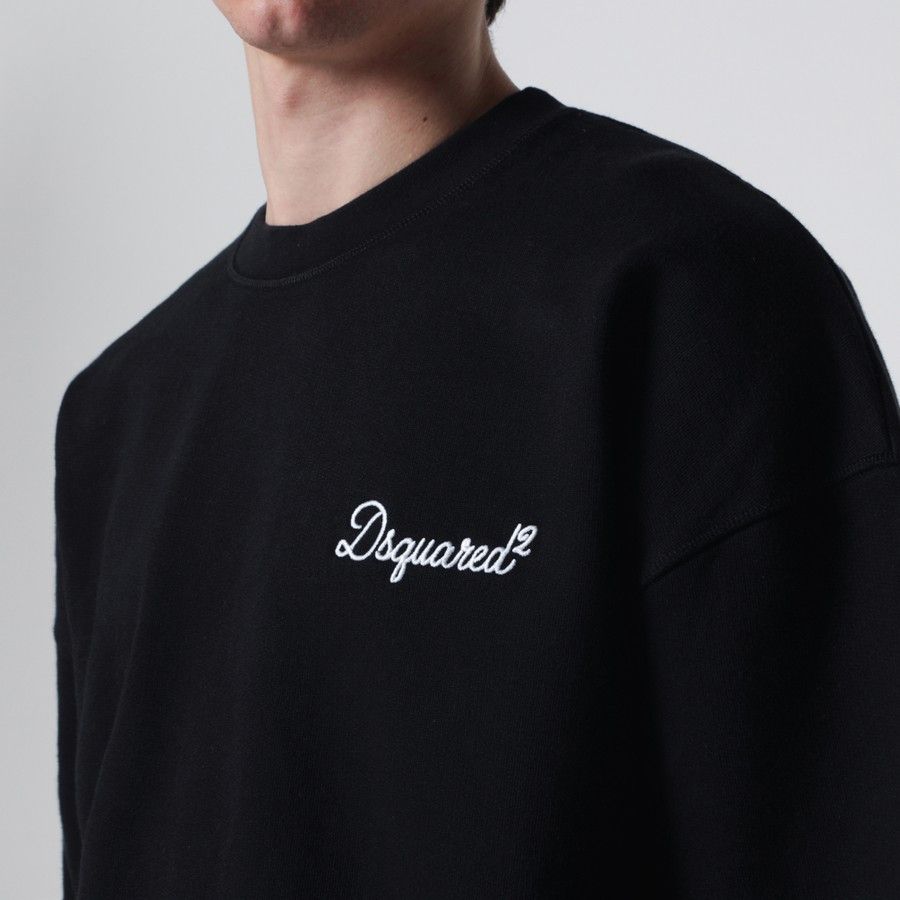 Dsquared2 o1d2blof0226 Logo Sweatshirt in Black Size US L / EU 52-54 / 3 - 4 Thumbnail