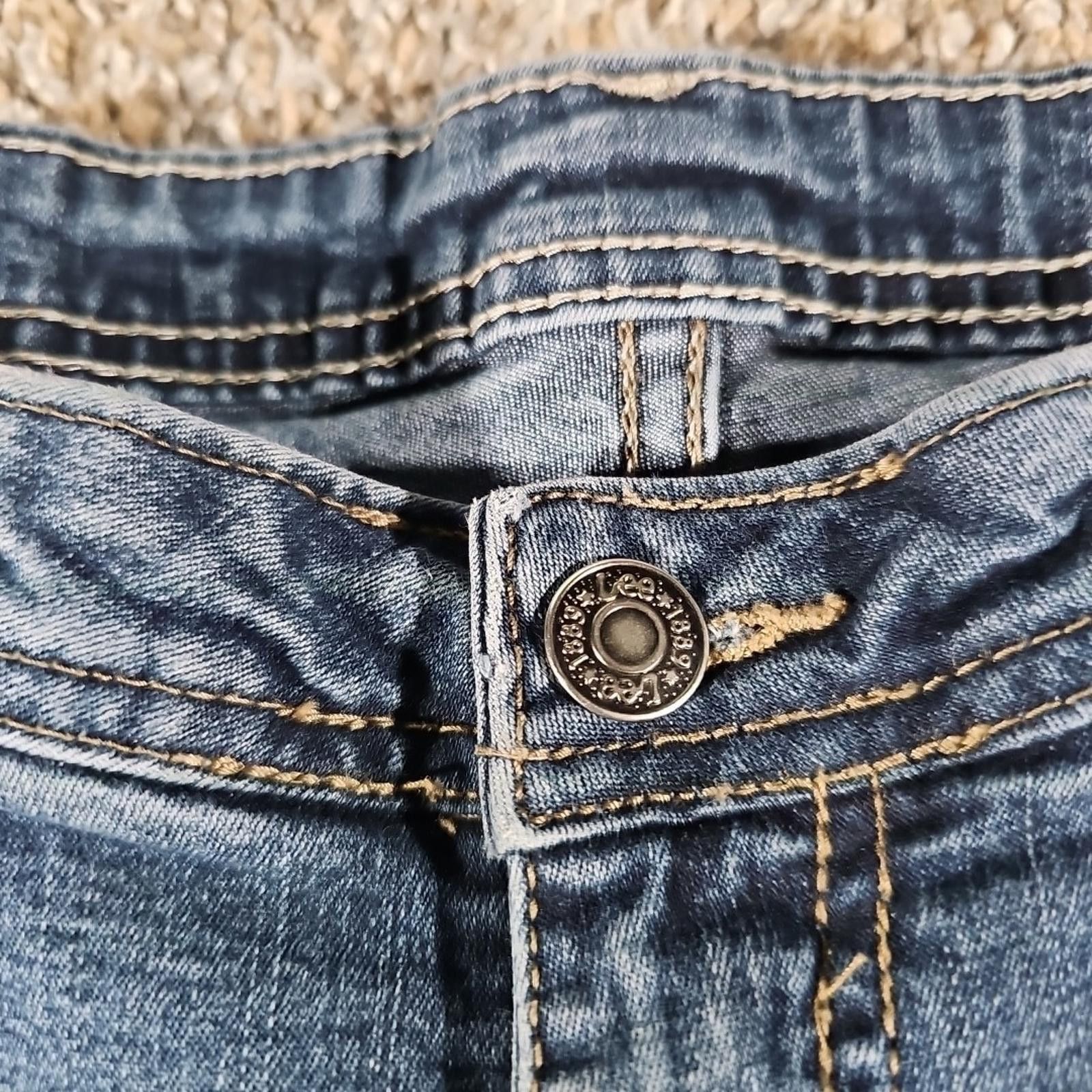 Lee Lee 16P Denim Lobg Shorts Capris Size 38" / US 16 / IT 52 - 2 Thumbnail