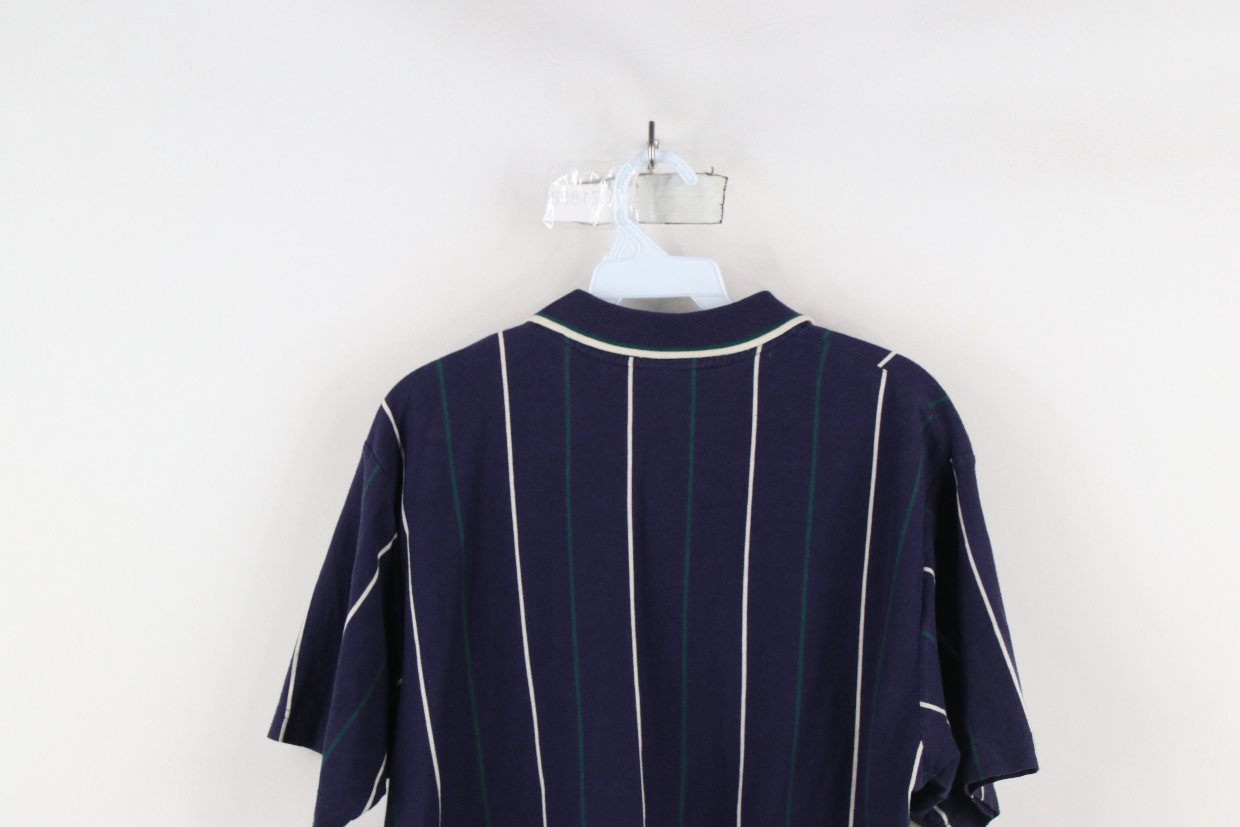 Vintage Vintage 90s Streetwear Striped Knit Collared Golf Polo Shirt Size US L / EU 52-54 / 3 - 9 Thumbnail
