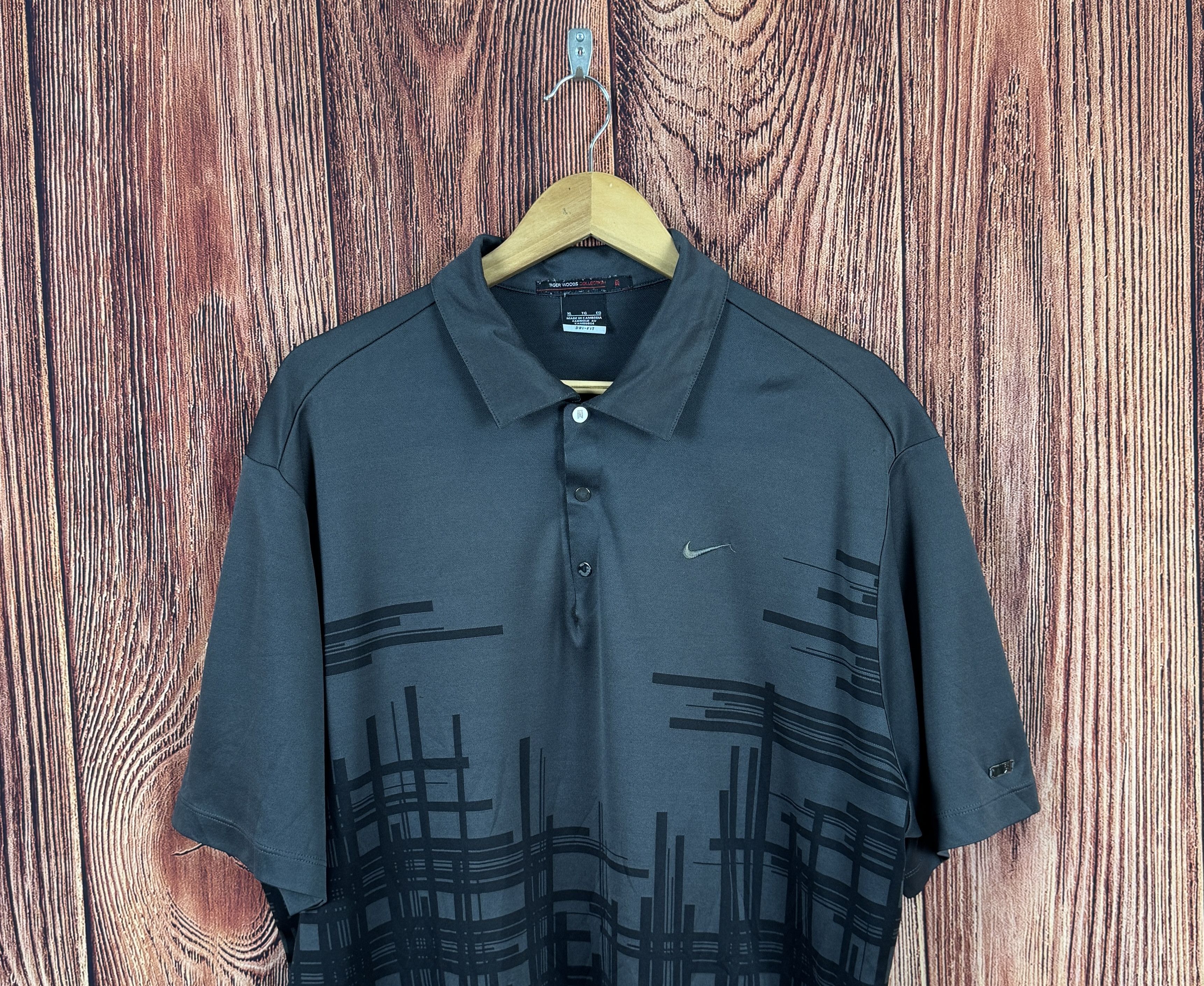 Nike × Tiger Woods NIKE x TIGER WOODS Golf Collection VINTAGE Dri-Fit Polo Size US XL / EU 56 / 4 - 3 Thumbnail