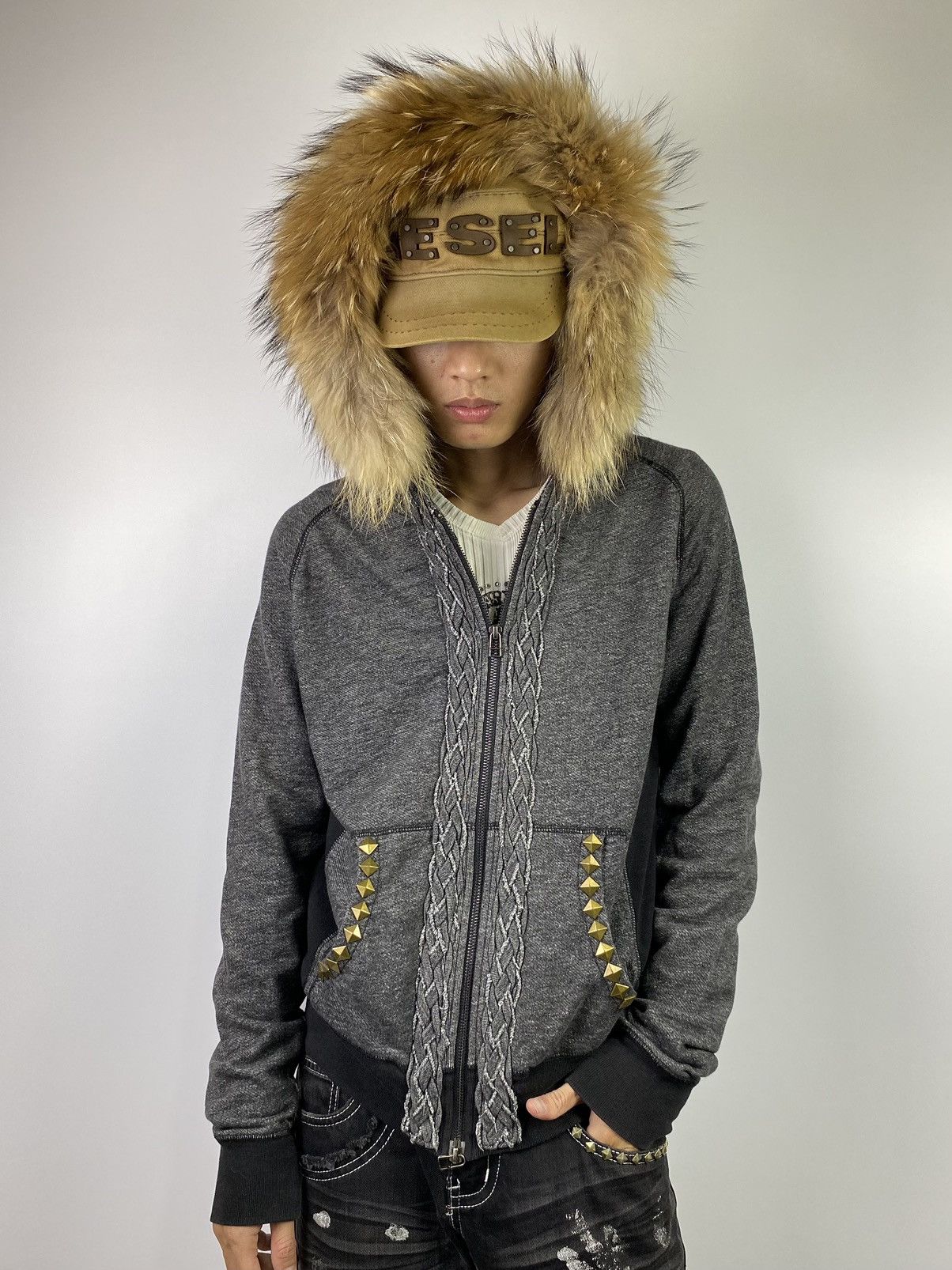 If Six Was Nine Japanese brand Fur studded hoodie lgb style Size US M / EU 48-50 / 2 - 16 Thumbnail