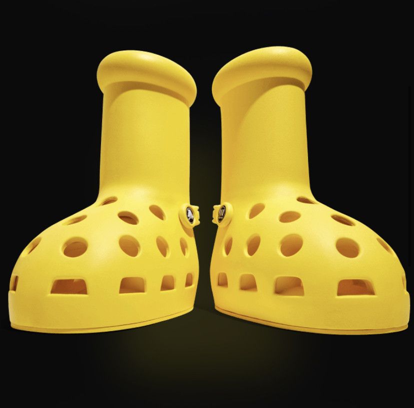 Crocs MSCHF x Crocs Big Red Boot (Yellow) | Grailed