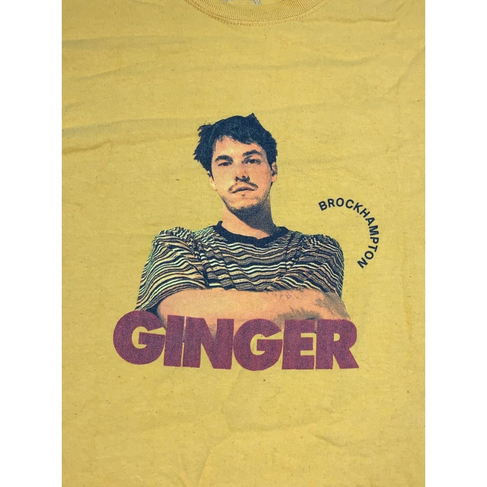 Brockhampton Brockhampton Ginger Shirt Mens M Yellow Hip Hop Music T-Shirt Short Sleeve Mock Merch 11573 Size US M / EU 48-50 / 2 - 3 Thumbnail
