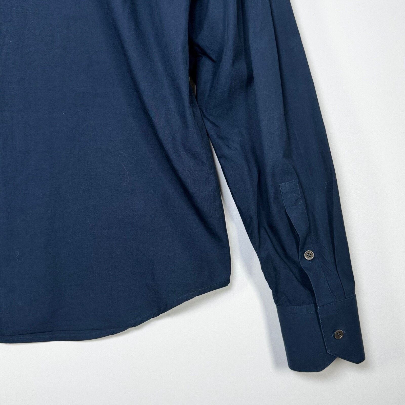 Wooyoungmi Wooyoungmi Paris Navy Shirt w/ Contrast Collar Size 48 Size US M / EU 48-50 / 2 - 8 Thumbnail