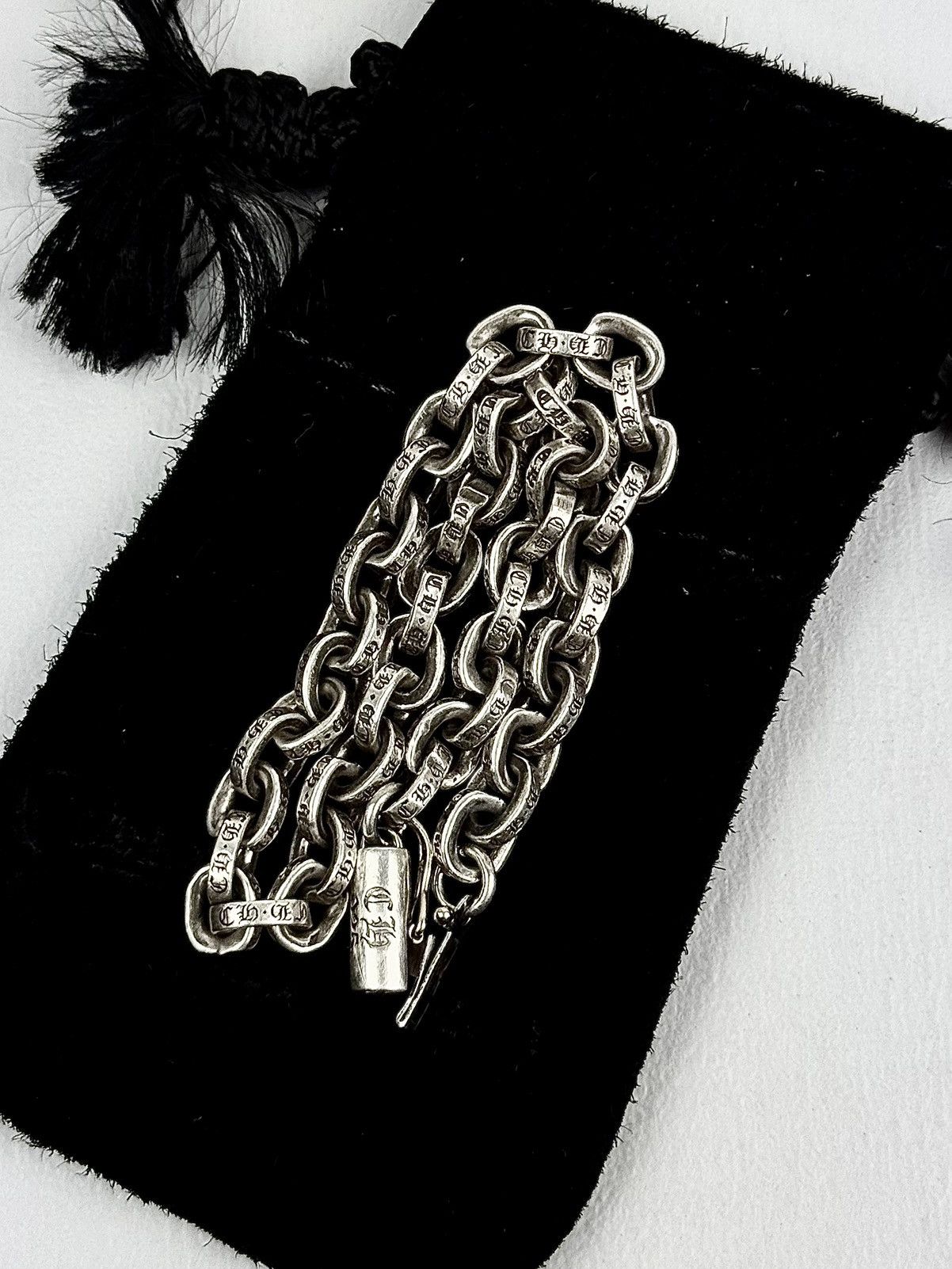 Chrome Hearts Chrome Hearts - Paper Chain - Silver Bracelet 8" Size ONE SIZE - 13 Thumbnail