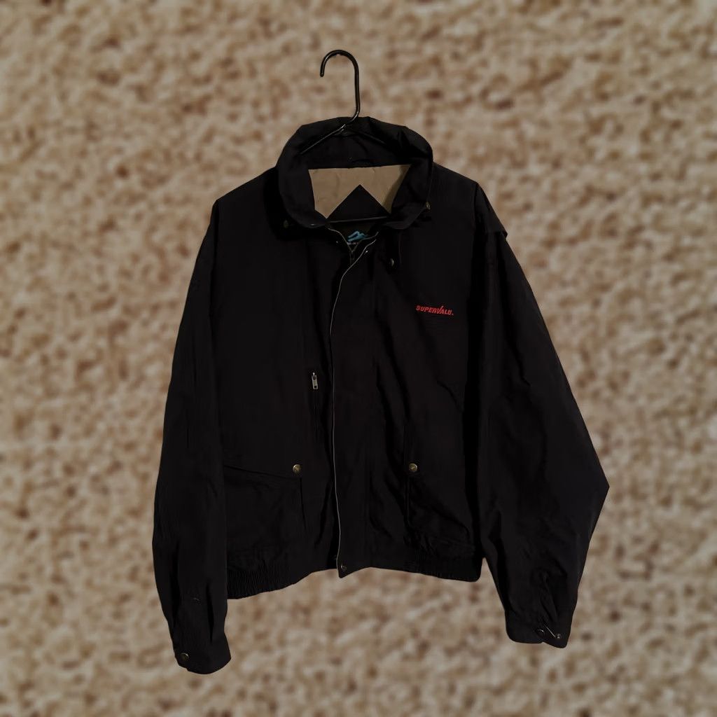 Vintage VINTAGE SuperValu Grocery Store Packable Hood Jacket - Mens XLarge Blue Size US XL / EU 56 / 4 - 1 Thumbnail