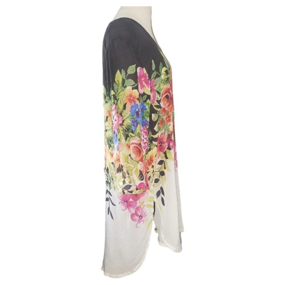Designer CT1582 Johnny Was Floral Tunic L Size L / US 10 / IT 46 - 2 Thumbnail