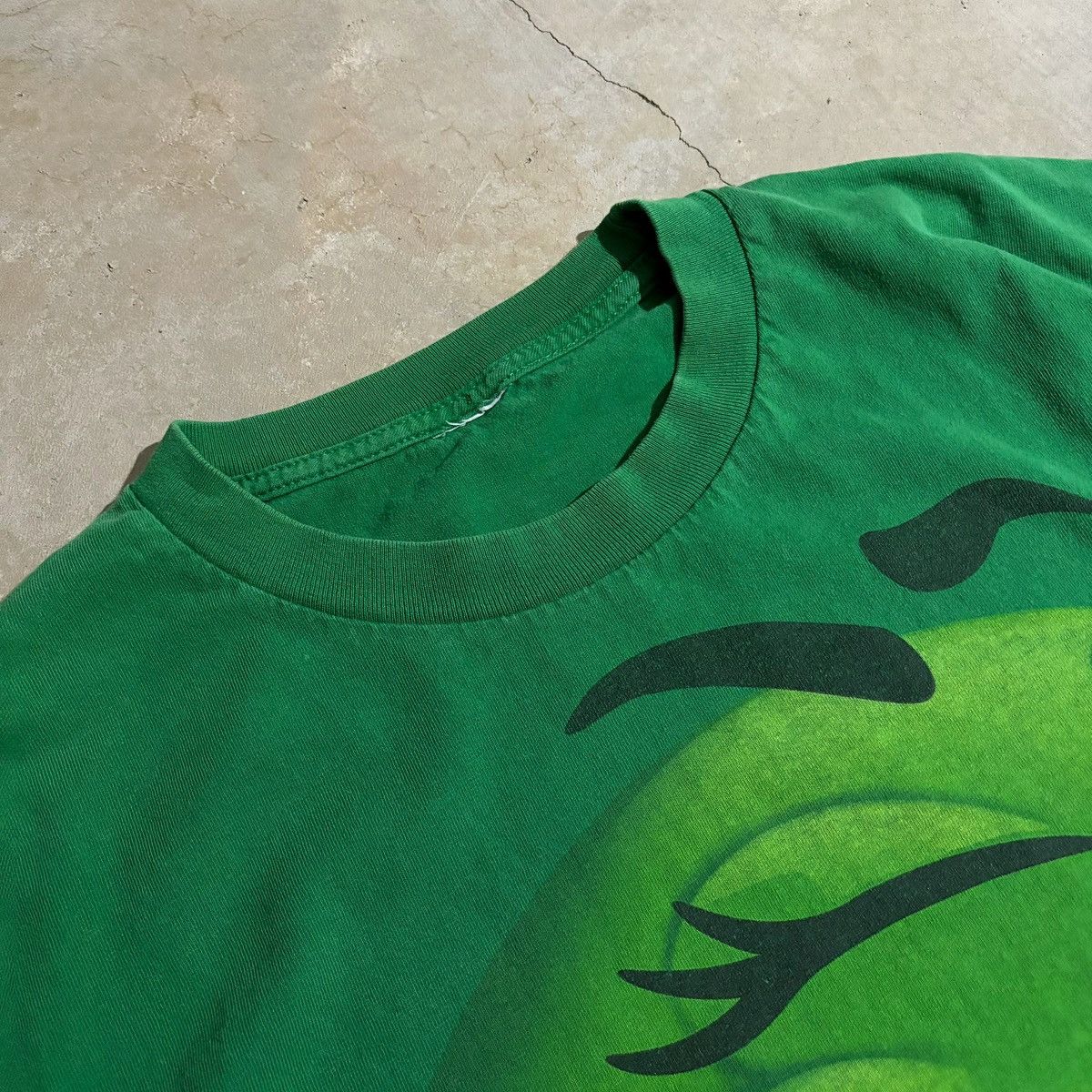 Japanese Brand × Vintage Vintage Green M&M Face Tee Size US XL / EU 56 / 4 - 4 Thumbnail