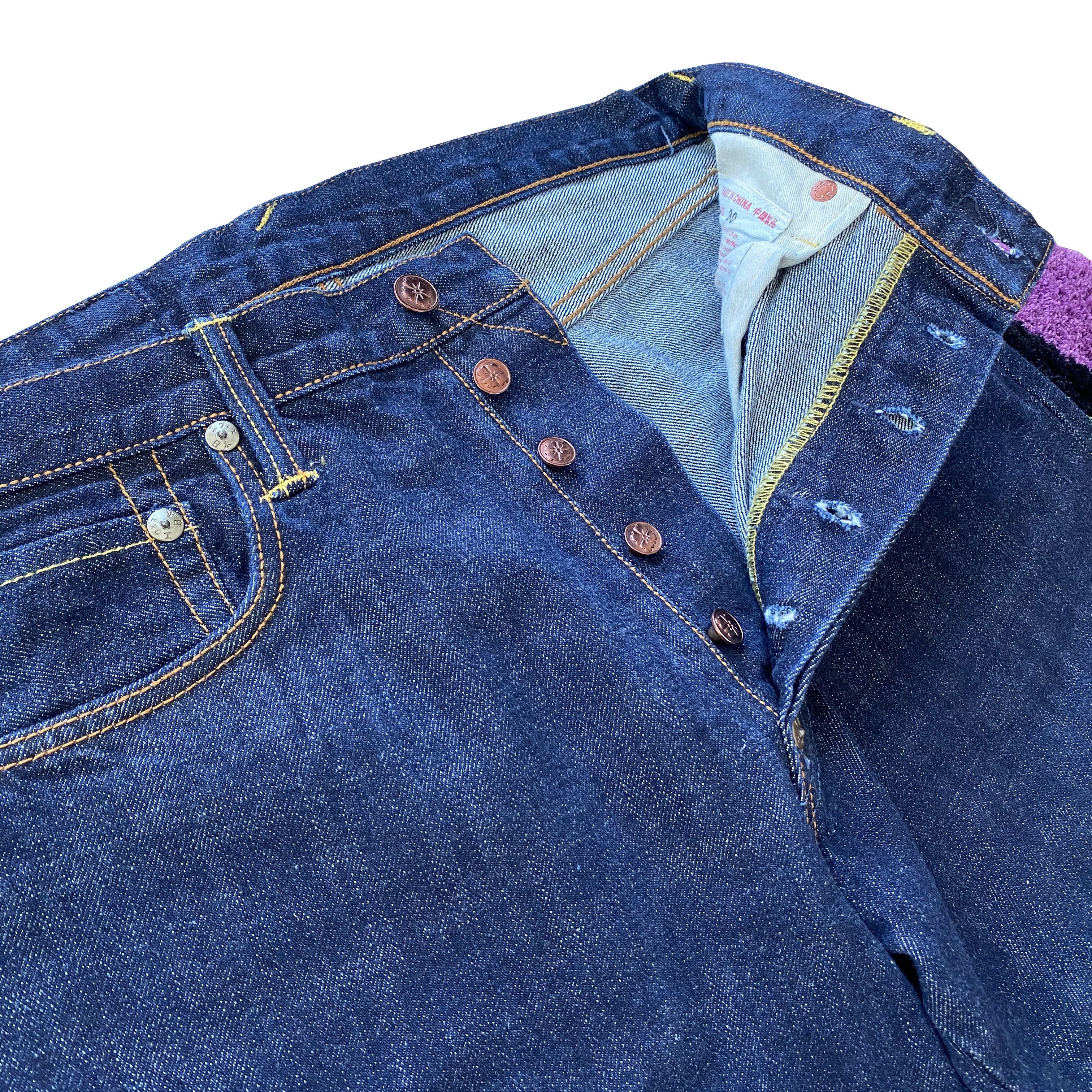 Evisu OG Vintage Multi-Pocket Selvage Denim (Logo Stitched） Size US 30 / EU 46 - 5 Thumbnail