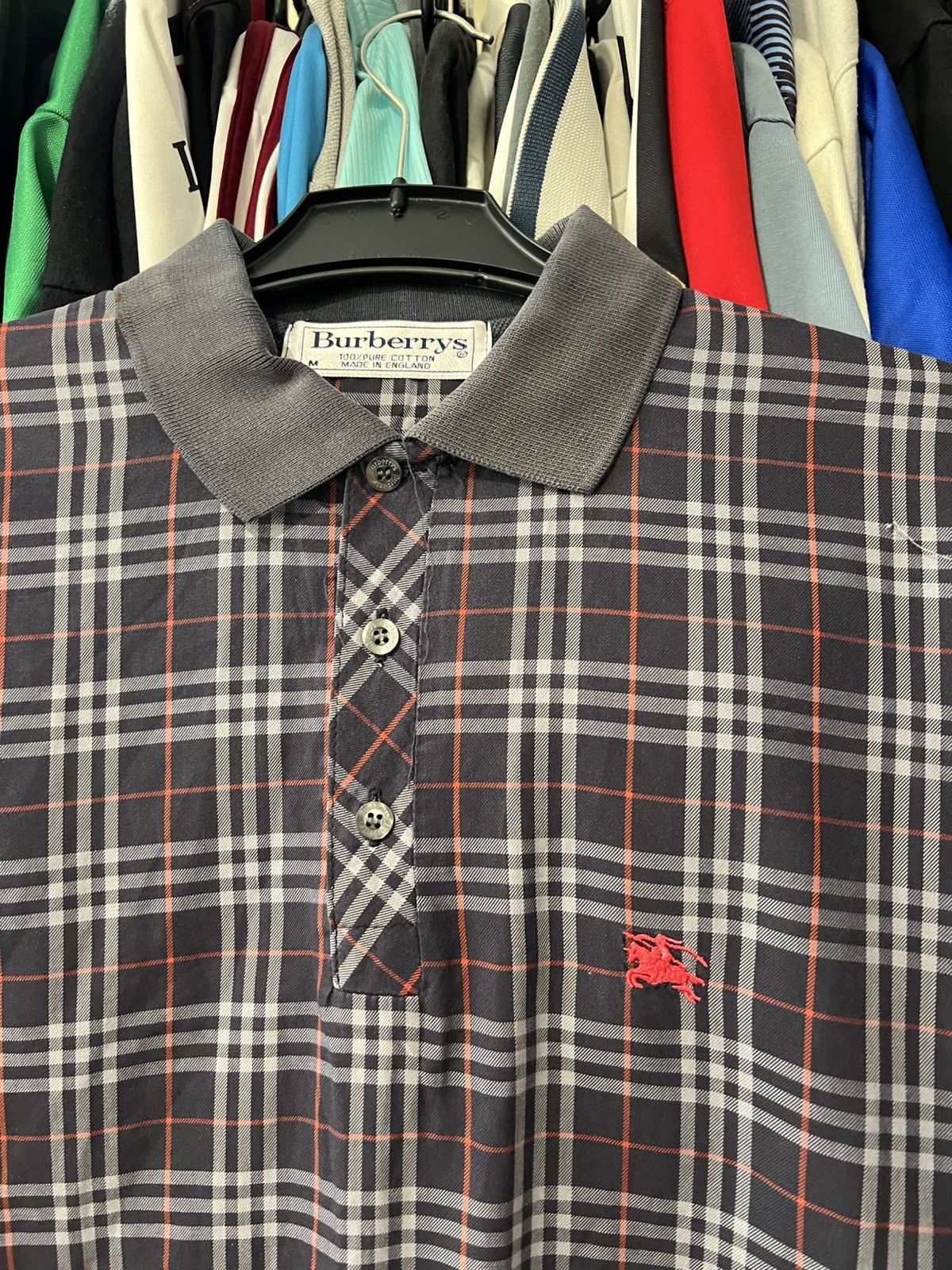 Burberry VINTAGE BURBERRY’S CHECKERED POLO SHIRT AOP NOVA CHECK SZ M Size US M / EU 48-50 / 2 - 4 Thumbnail