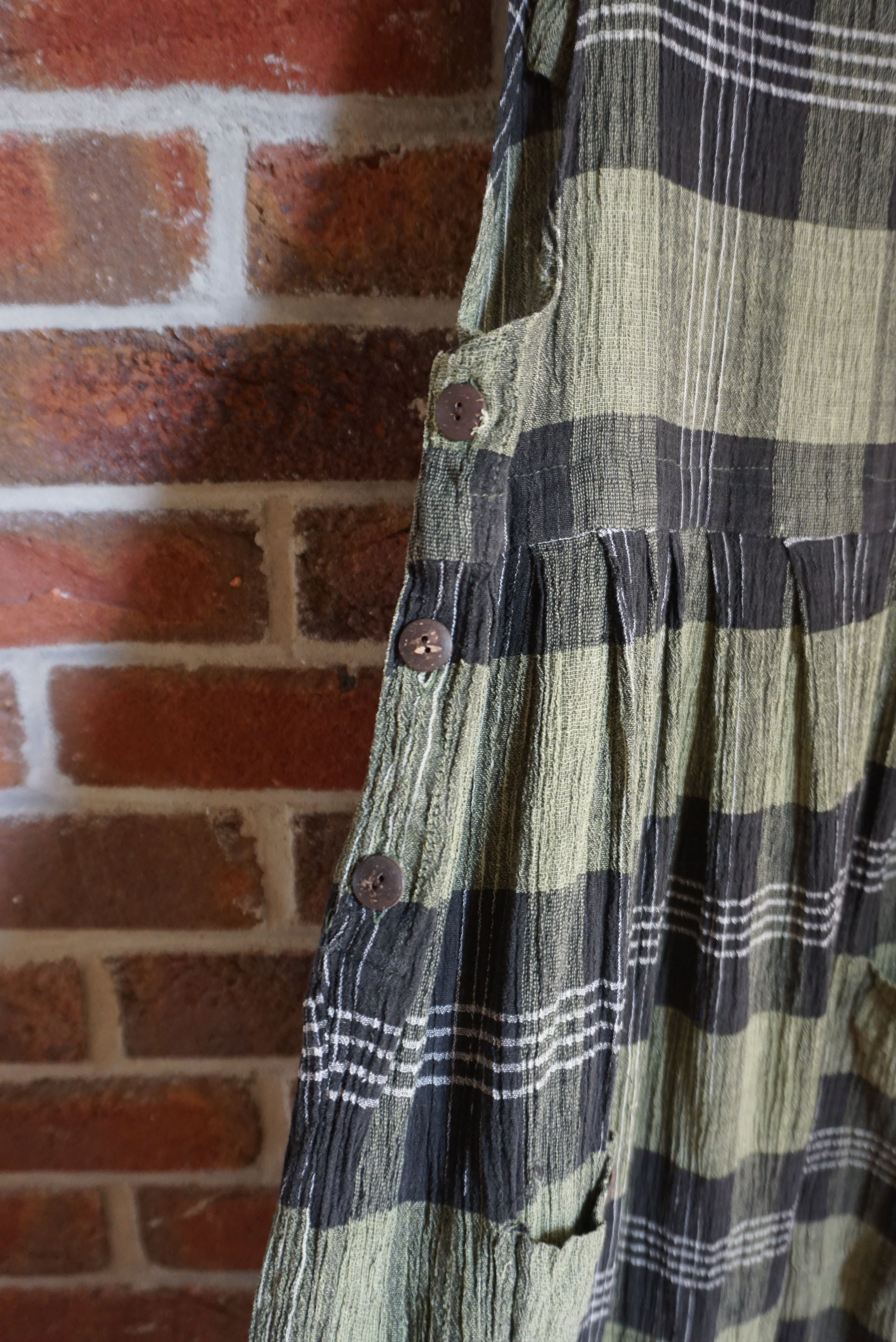 Retrofit Together true vintage dress M 4/6 90's dungaree pinafore Size M / US 6-8 / IT 42-44 - 9 Thumbnail