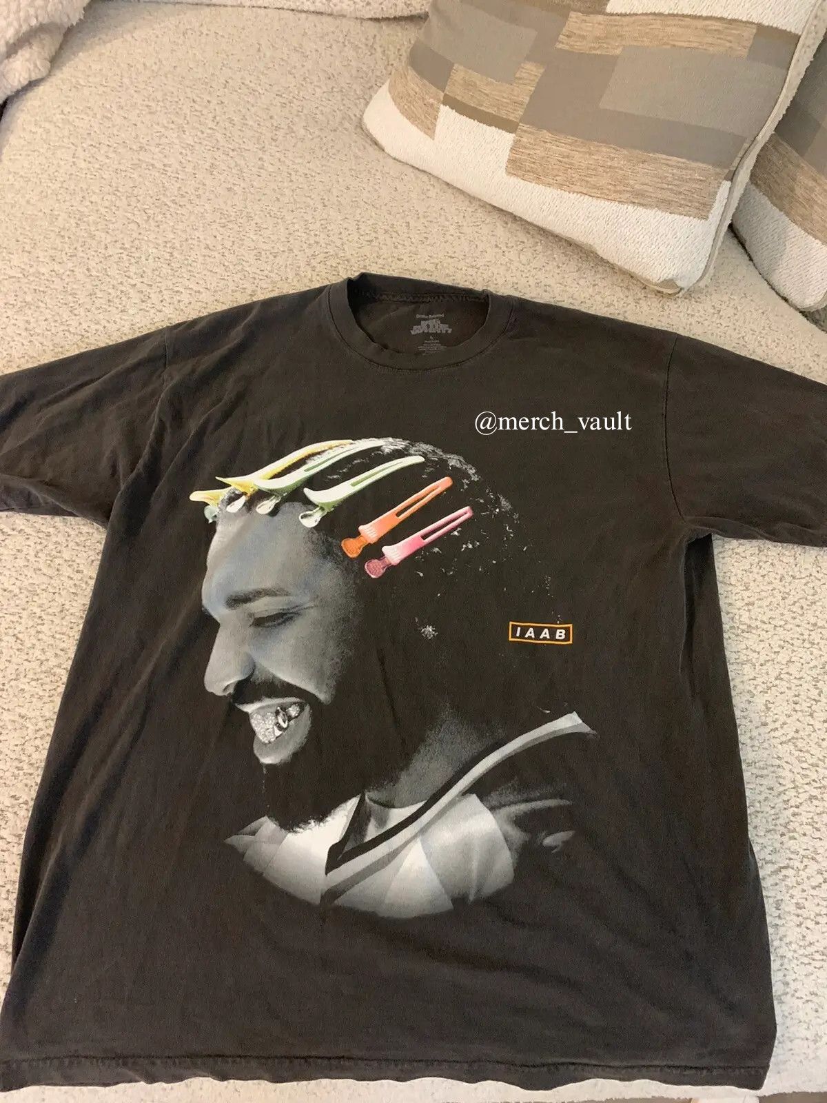 image of Drake Iaab Big As The What Tour Braids Tee in Black, Men's (Size XL)