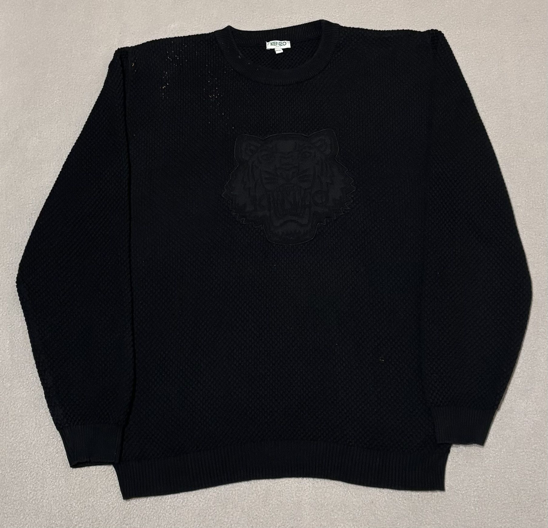 Kenzo Kenzo Tiger Black sweater size XXL Size US XXL / EU 58 / 5 - 5 Thumbnail