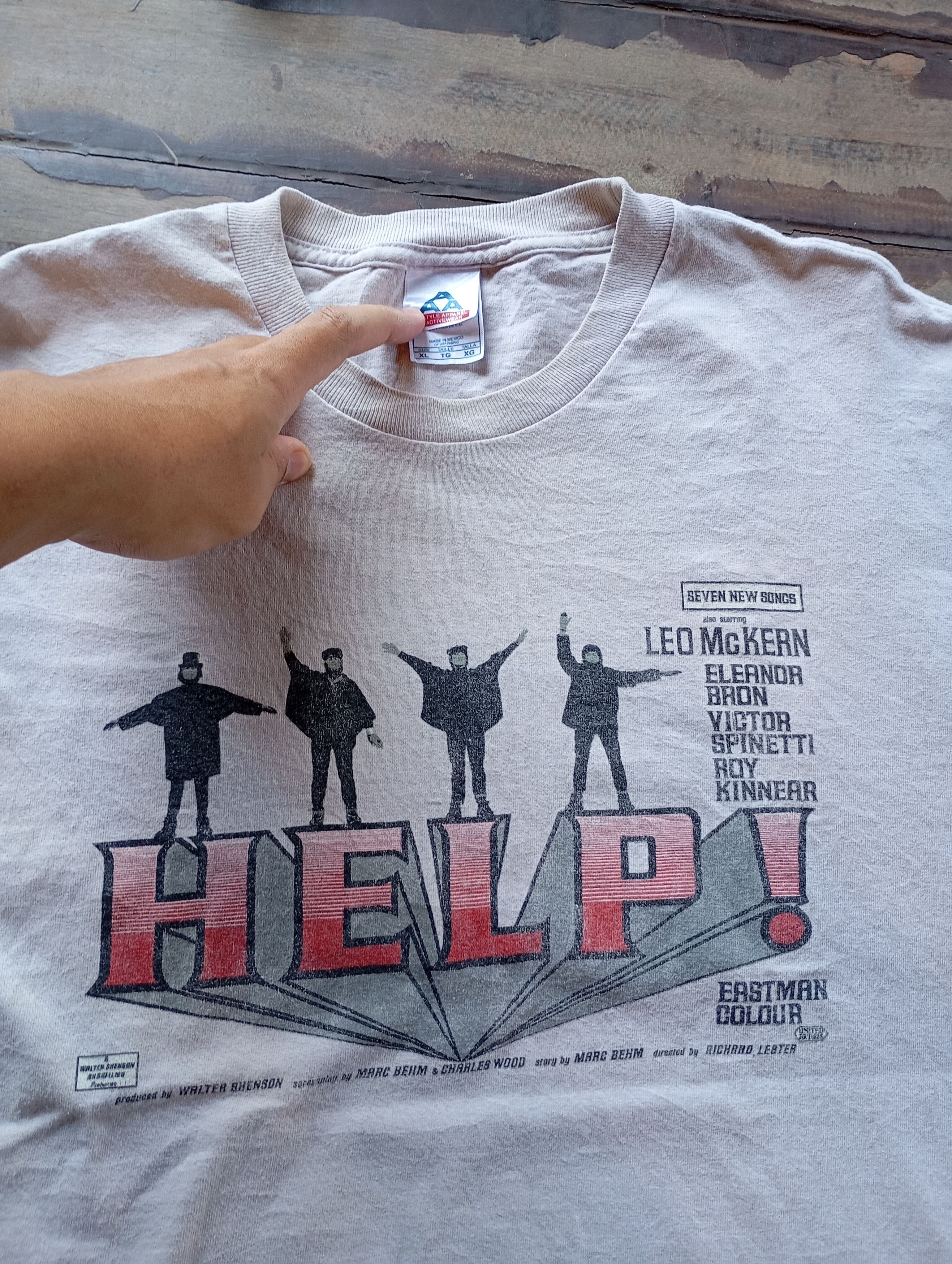 Band Tees × Vintage The Beatles Help Vintage T shirts Size US XL / EU 56 / 4 - 2 Thumbnail