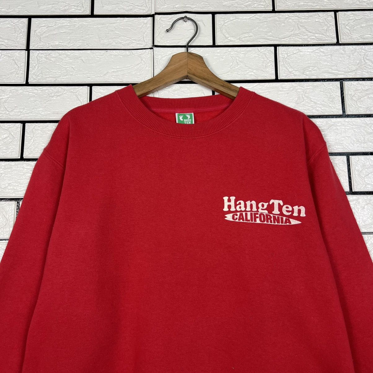 Hang Ten HANG TEN Big Logo Surfing Sweatshirt Crewneck #4042-C184 Size US M / EU 48-50 / 2 - 4 Thumbnail
