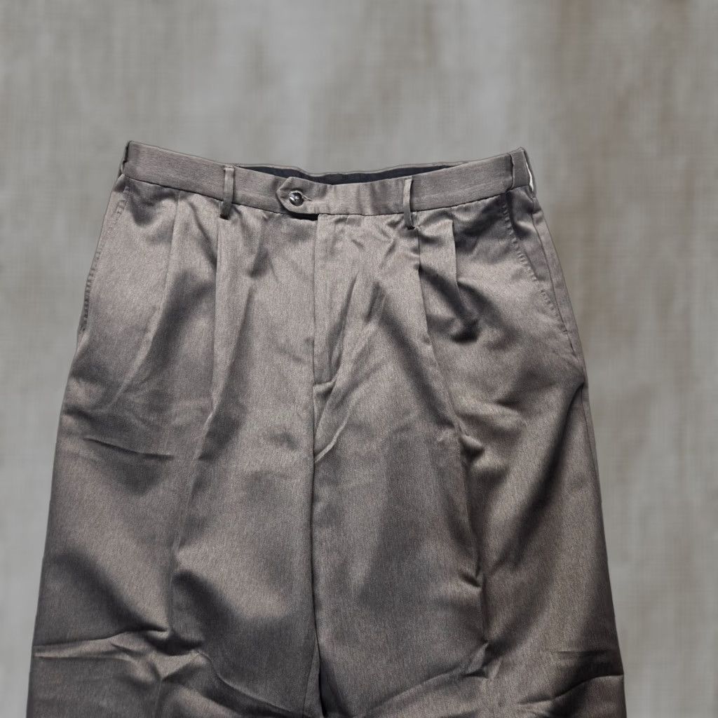 George George Pants Adult Men Solid Gray Chino Dress 38 x 30 Cotton Size US 38 / EU 54 - 1 Thumbnail