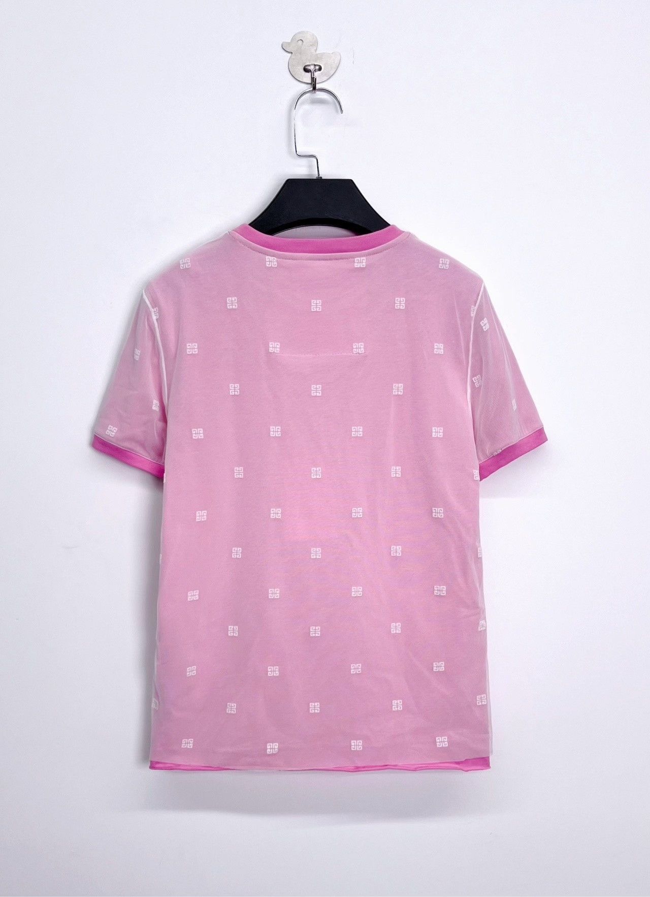 Givenchy Givenchy Pink 4G Print Double-Layer Mesh Tee Size US S / EU 44-46 / 1 - 2 Thumbnail