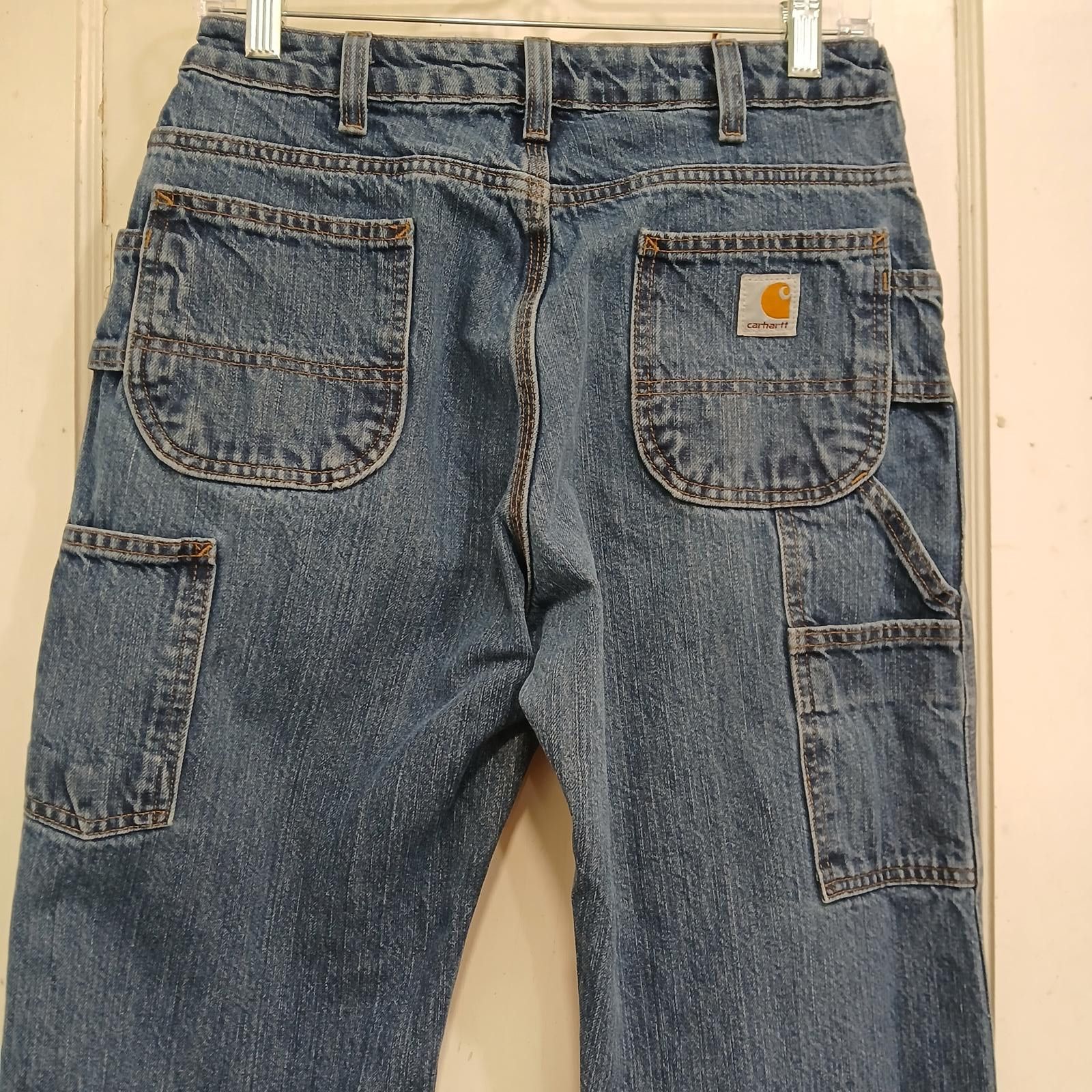 Carhartt Carhartt Women's Loose Fit Carpenter Denim Jeans Size 6 Size 28" / US 6 / IT 42 - 9 Thumbnail