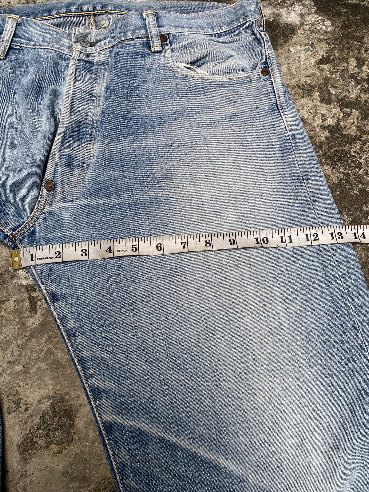 Evisu Evisu Faded Blue Straight Denim Pants Size US 36 / EU 52 - 10 Thumbnail