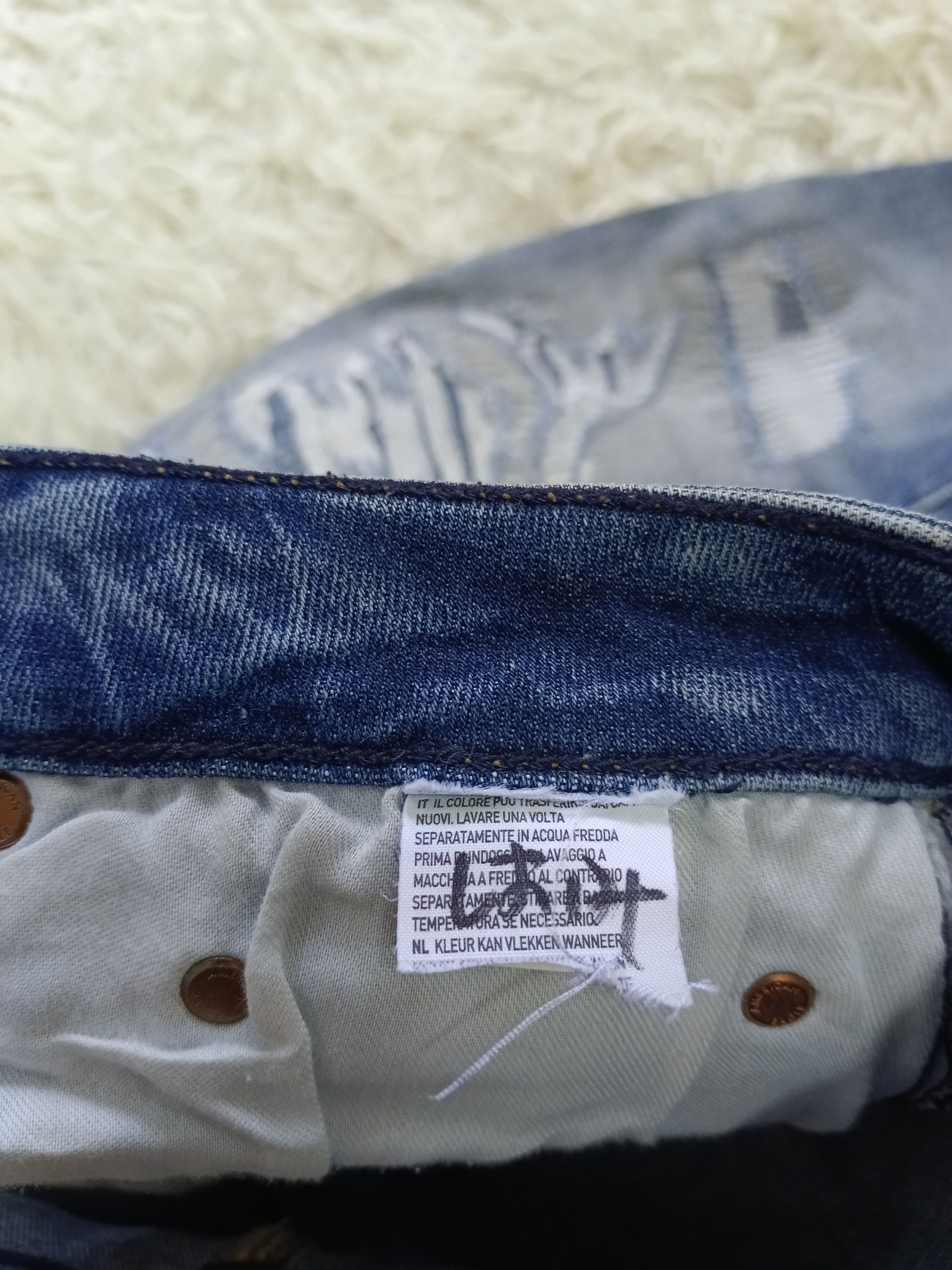 American Eagle Outfitters DiSTRESSED DENIM PACTHWORK AMERICAN EAGLE STRETCHABLE Size US 30 / EU 46 - 7 Thumbnail