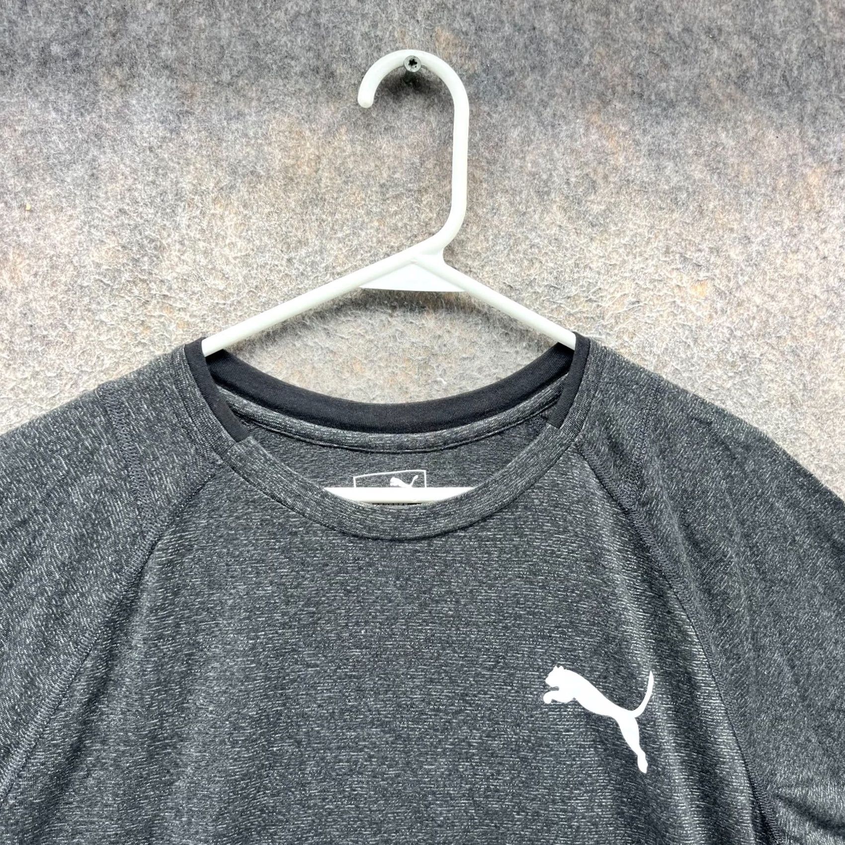 Puma Puma Shirt Mens Medium Gray Crewneck Logo Athletic Training Crewneck Heather Size US M / EU 48-50 / 2 - 7 Thumbnail