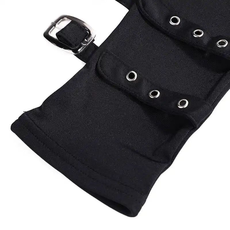 Designer Wrist Mitten Half Finger Gloves Size ONE SIZE - 3 Thumbnail