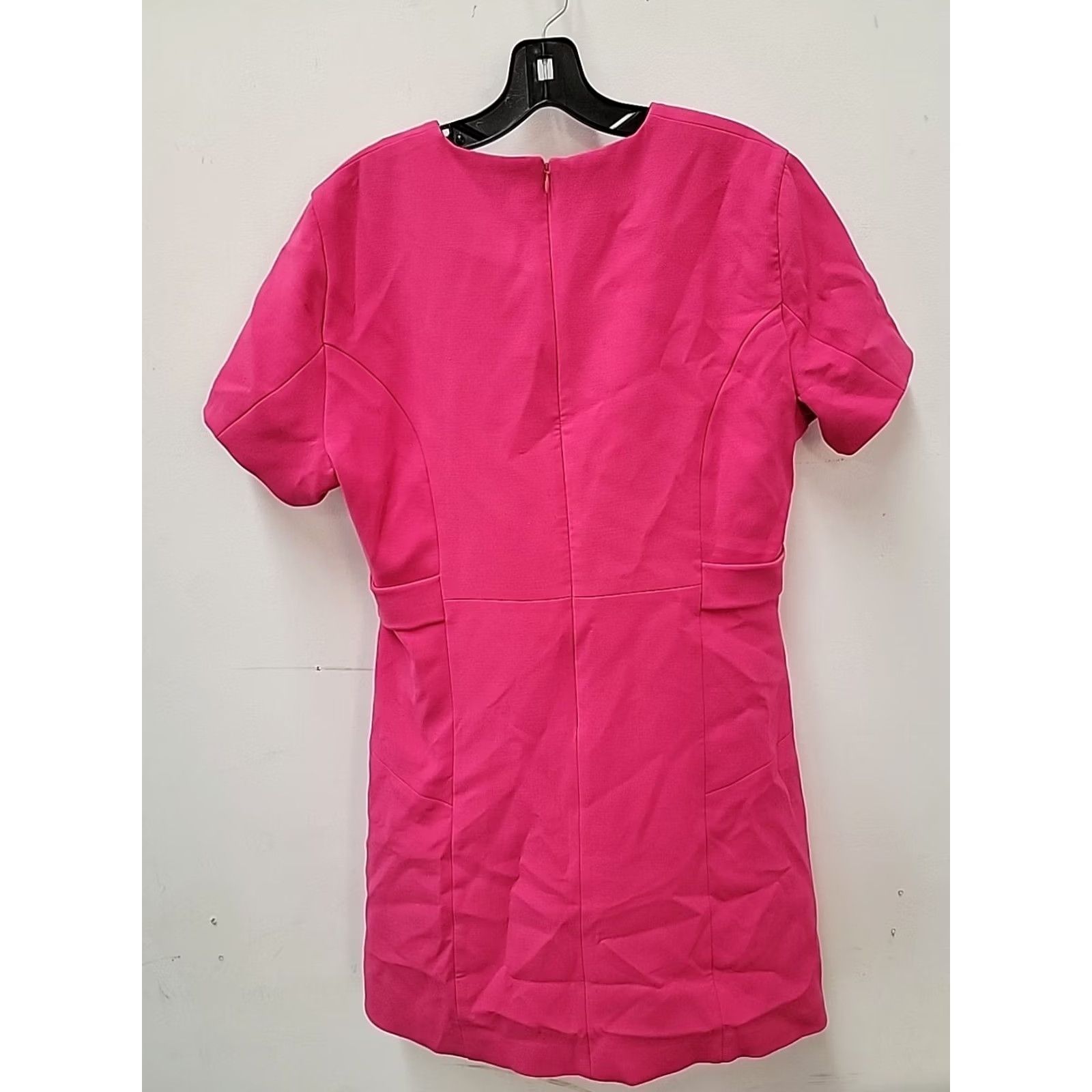 Karen Millen Karen Millen Women Dress Pink Casual Short Sleeve Round Neck 12 Regular Fit & Flare Modern Size XL / US 12-14 / IT 48-50 - 6 Thumbnail