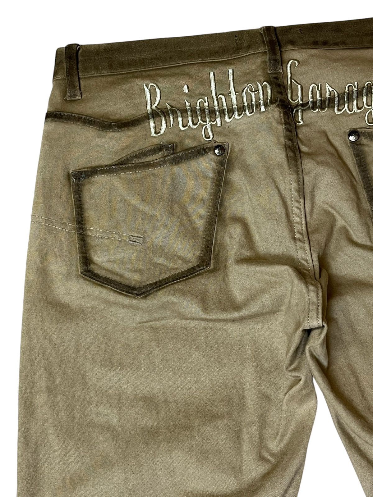 JACKROSE SICK🔥JACKROSE LUV MAISON WAXED EMBROIDERY FLARED JEANS Size US 33 - 9 Thumbnail