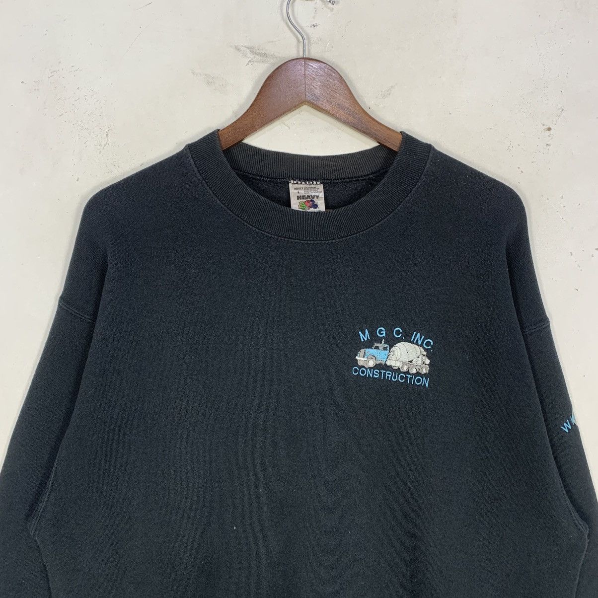 Fruit Of The Loom vintage Fruit of the Loom Heavy Blend Streetwear Sweatshirt Size US L / EU 52-54 / 3 - 3 Thumbnail