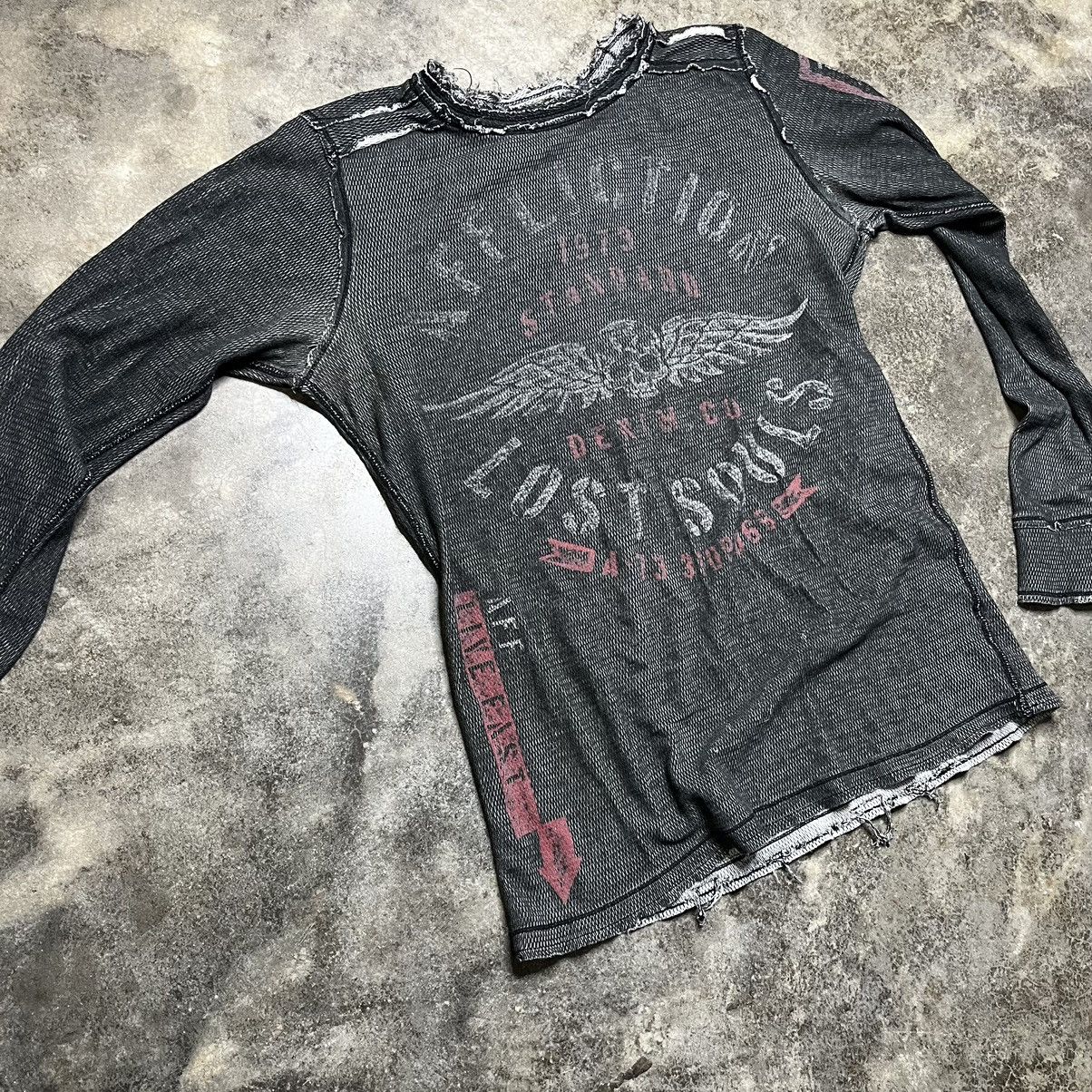 Vintage vintage y2k affliction reversible thermal tribal shirt Size US L / EU 52-54 / 3 - 2 Thumbnail