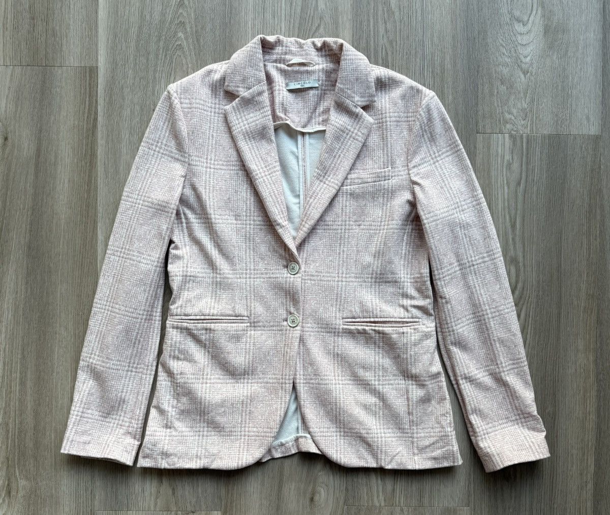 Circolo 1901 Circolo 1901 Bolla Pink Checkered Blazer Two Button Size L / US 10 / IT 46 - 1 Thumbnail