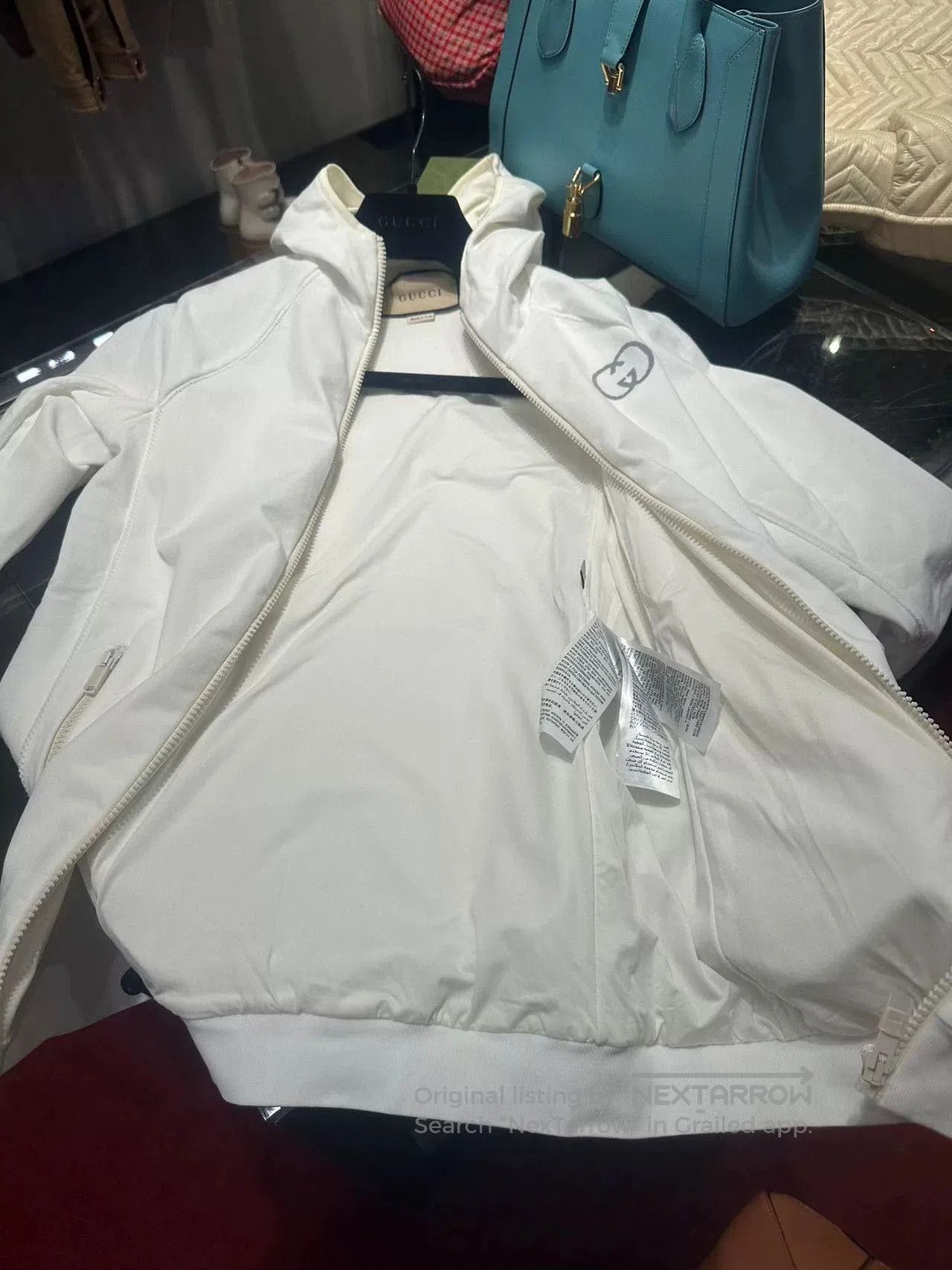 Gucci Gucci Women's White Zip Jacket. Size US L / EU 52-54 / 3 - 6 Thumbnail
