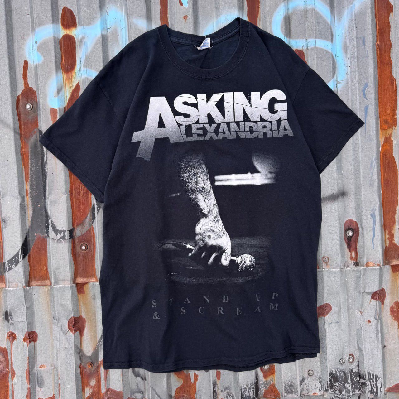 Band Tees Vintage 00s Asking Alexandria rock band tee y2k og rare hype Size US XL / EU 56 / 4 - 1 Thumbnail