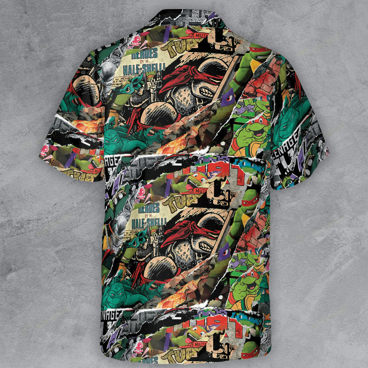 Designer × The Unbranded Brand Turtle Heroes Teenage Mutant Ninja Turtles Button Down Shirt Size US L / EU 52-54 / 3 - 3 Thumbnail