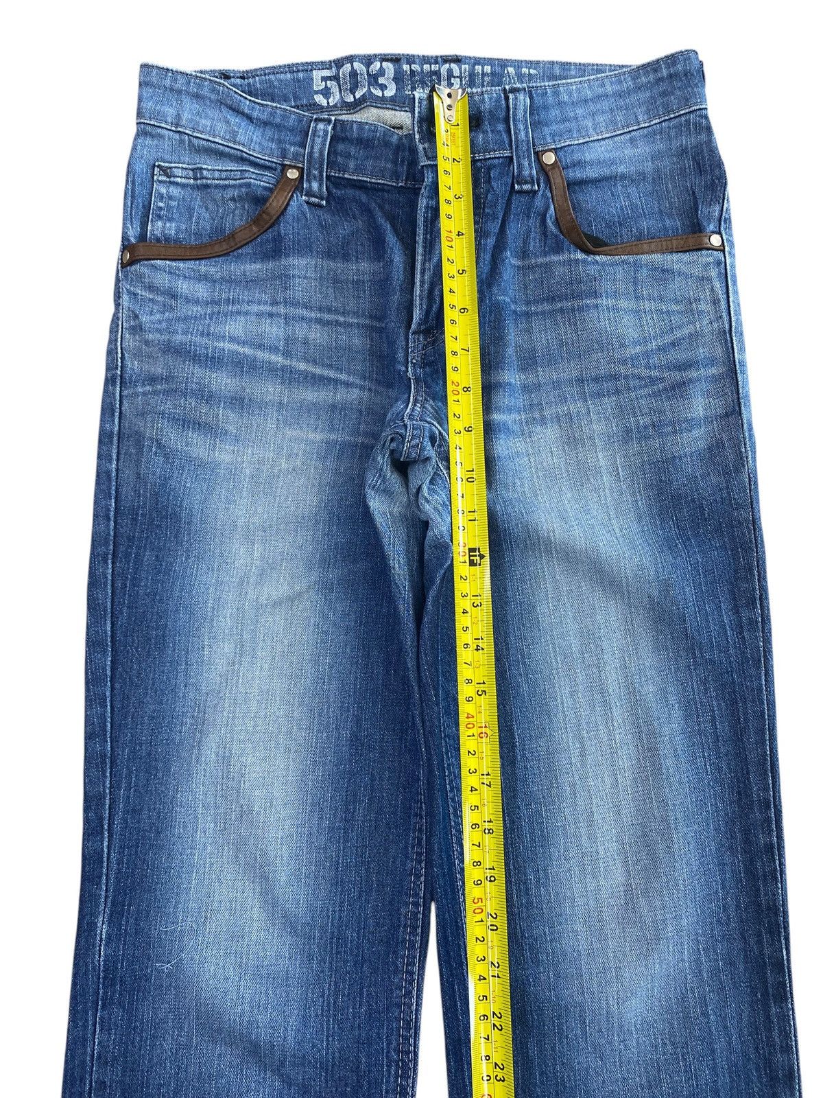 Edwin Edwin Whiskers Faded Wash Style Straight Cut Jeans Size US 30 / EU 46 - 6 Thumbnail
