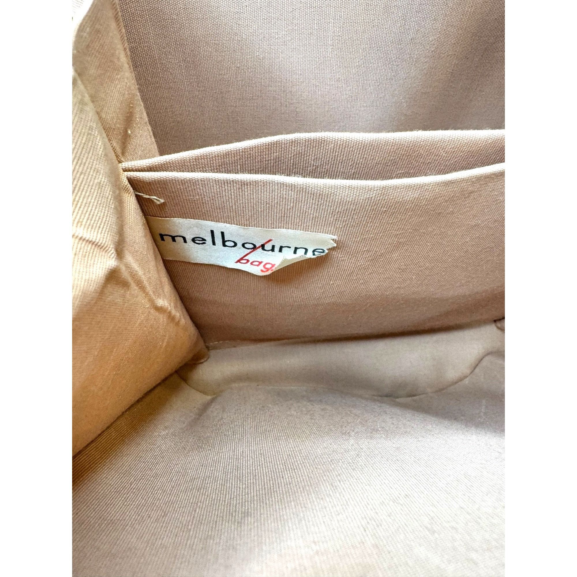 Other Vintage 1950s Melbourne Bags Camel Brown Suede Handbag Handl Size ONE SIZE - 10 Thumbnail