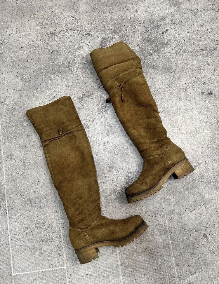 Genuine Leather × Moncler × Moncler Grenoble Vintage Leather Suede Boots High Luxury Moncler Size US 8 / EU 41 - 1 Thumbnail