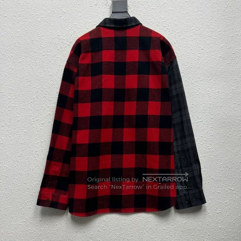 Balenciaga Balenciaga size 37 Dual-color checkered flannel long-sleev Size US S / EU 44-46 / 1 - 2 Thumbnail