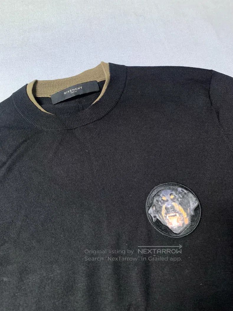 Givenchy Givenchy Size: Medium Wool Round Neck Dog Head Knit Sweater Size US S / EU 44-46 / 1 - 1 Thumbnail