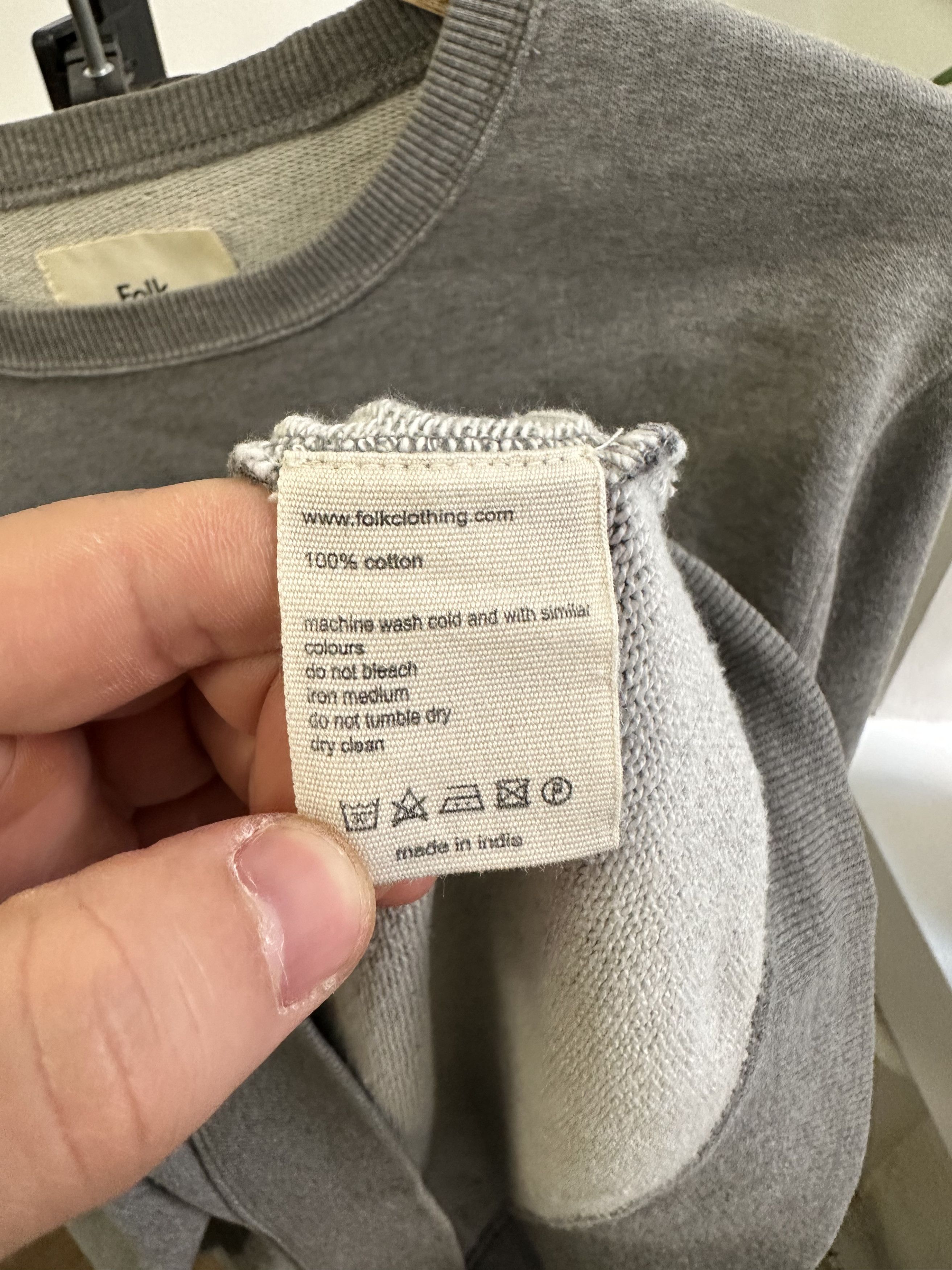 Folk Folk Grey Classic Sweatshirt M Men's Size US M / EU 48-50 / 2 - 5 Thumbnail